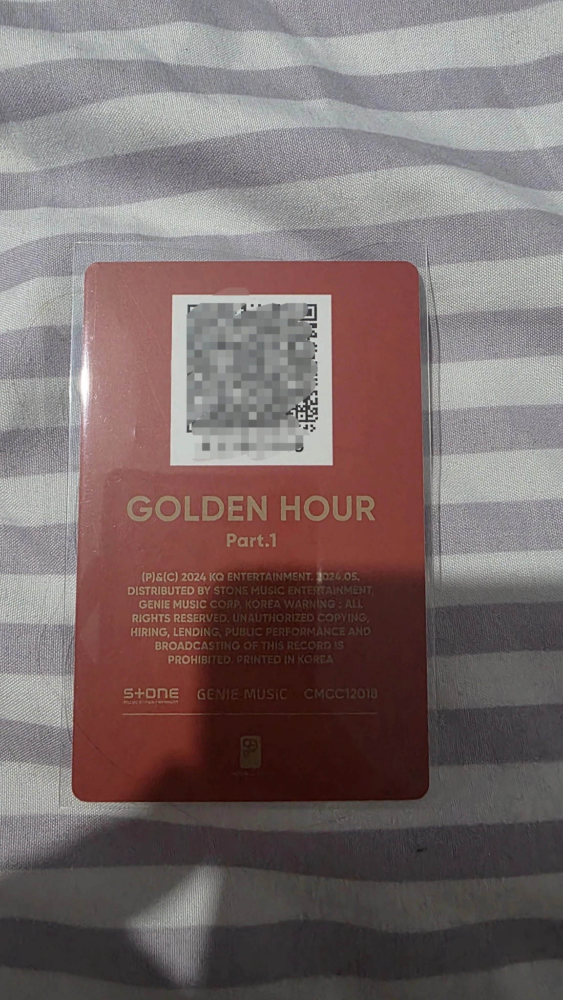 ATEEZ Jongho ATEEZ - Jongho - Golden Hour : Part.1 Album poca album qr card listing photo 2