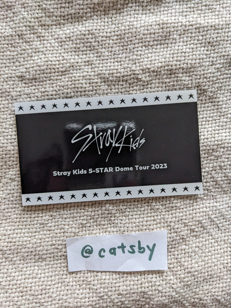 Stray Kids Changbin Stray Kids - Changbin - 5-Star Dome Tour 2023 Event merch photocard message card non-standard size listing photo 2