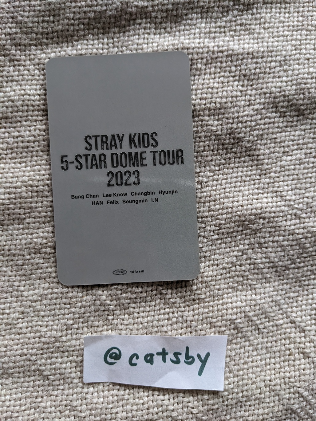 Stray Kids Changbin Stray Kids - Changbin - 5-Star Dome Tour 2023 Event nagoya day 1 purchase benefit venue-limited social path listing photo 2