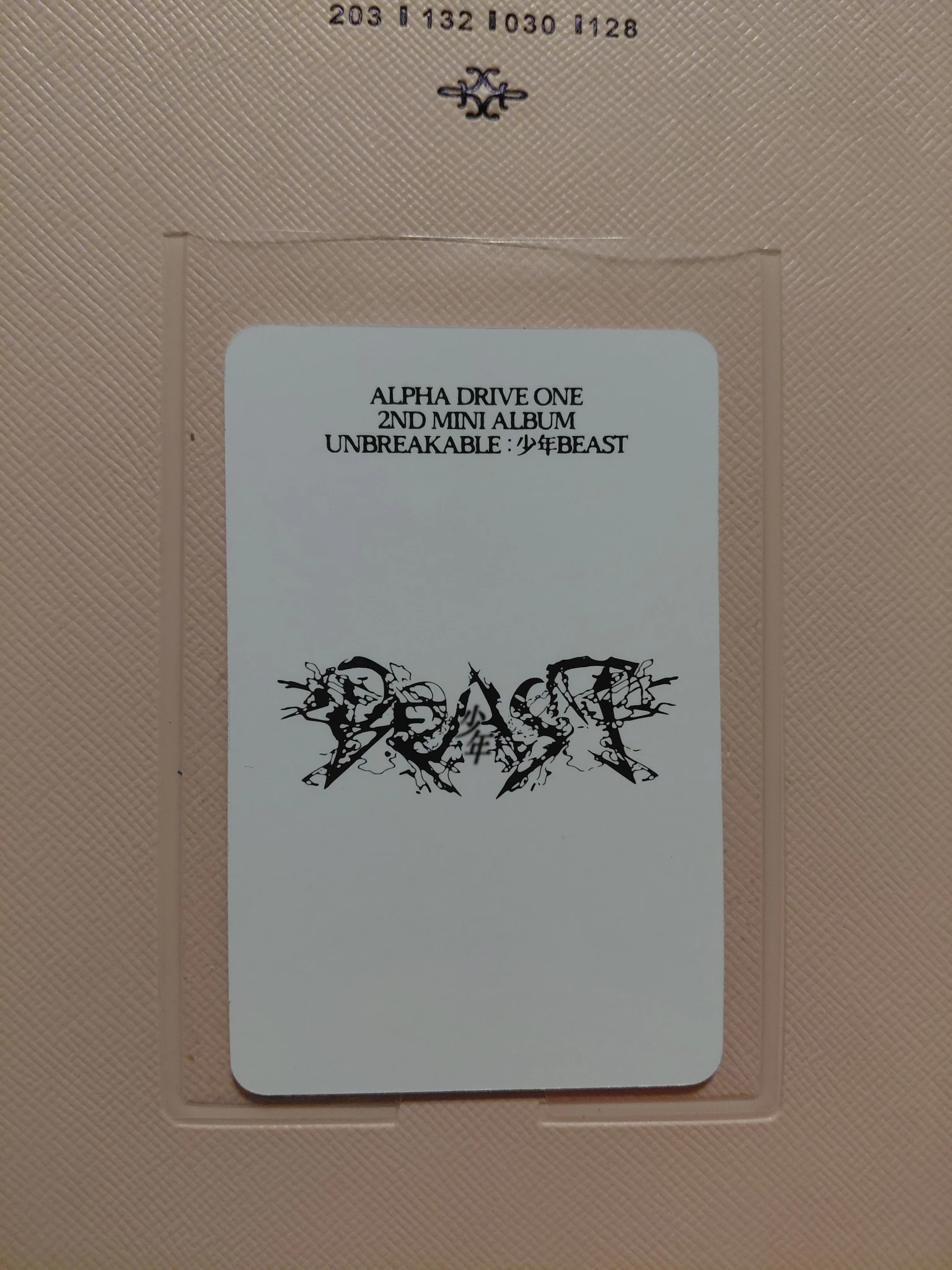 ALPHA DRIVE ONE Sangwon ALPHA DRIVE ONE - Sangwon - UNBREAKABLE : 少年BEAST Album retail exclusive target hissing version listing photo 2