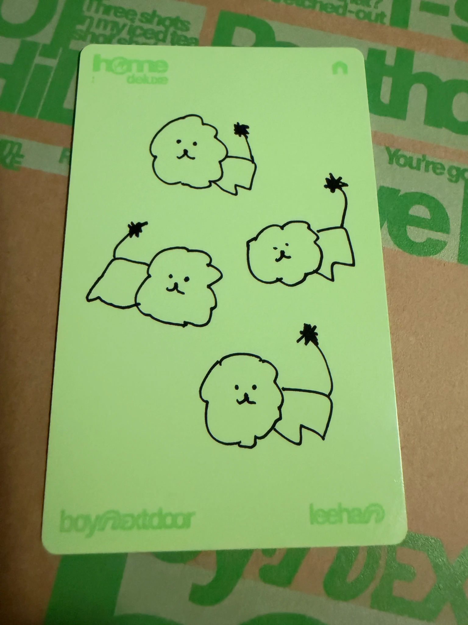 BOYNEXTDOOR Leehan BOYNEXTDOOR - Leehan - HOME: DELUXE Album haze version album photocard B version listing photo 2