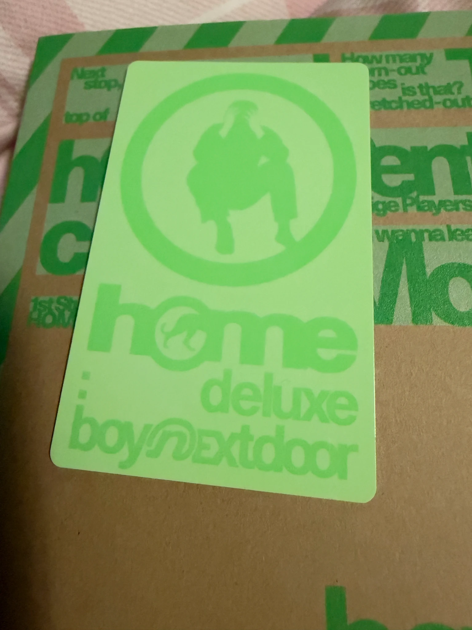 BOYNEXTDOOR Woonhak BOYNEXTDOOR - Woonhak - HOME: DELUXE Album album photocard haze version listing photo 2