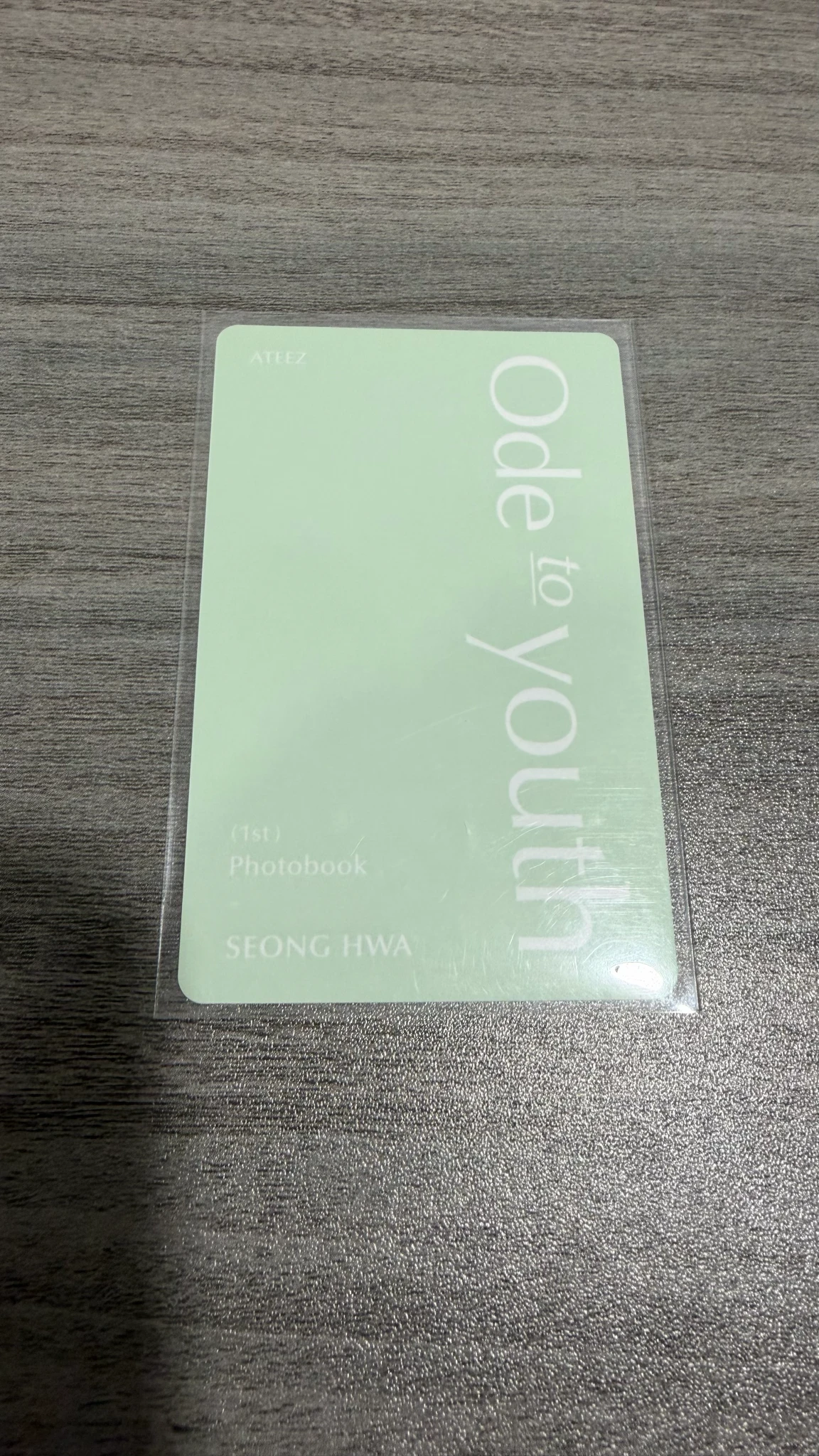 ATEEZ Seonghwa ATEEZ - Seonghwa - 1ST PHOTOBOOK [ODE TO YOUTH] Other pre-order benefit (pob) holographic (hologram) listing photo 2