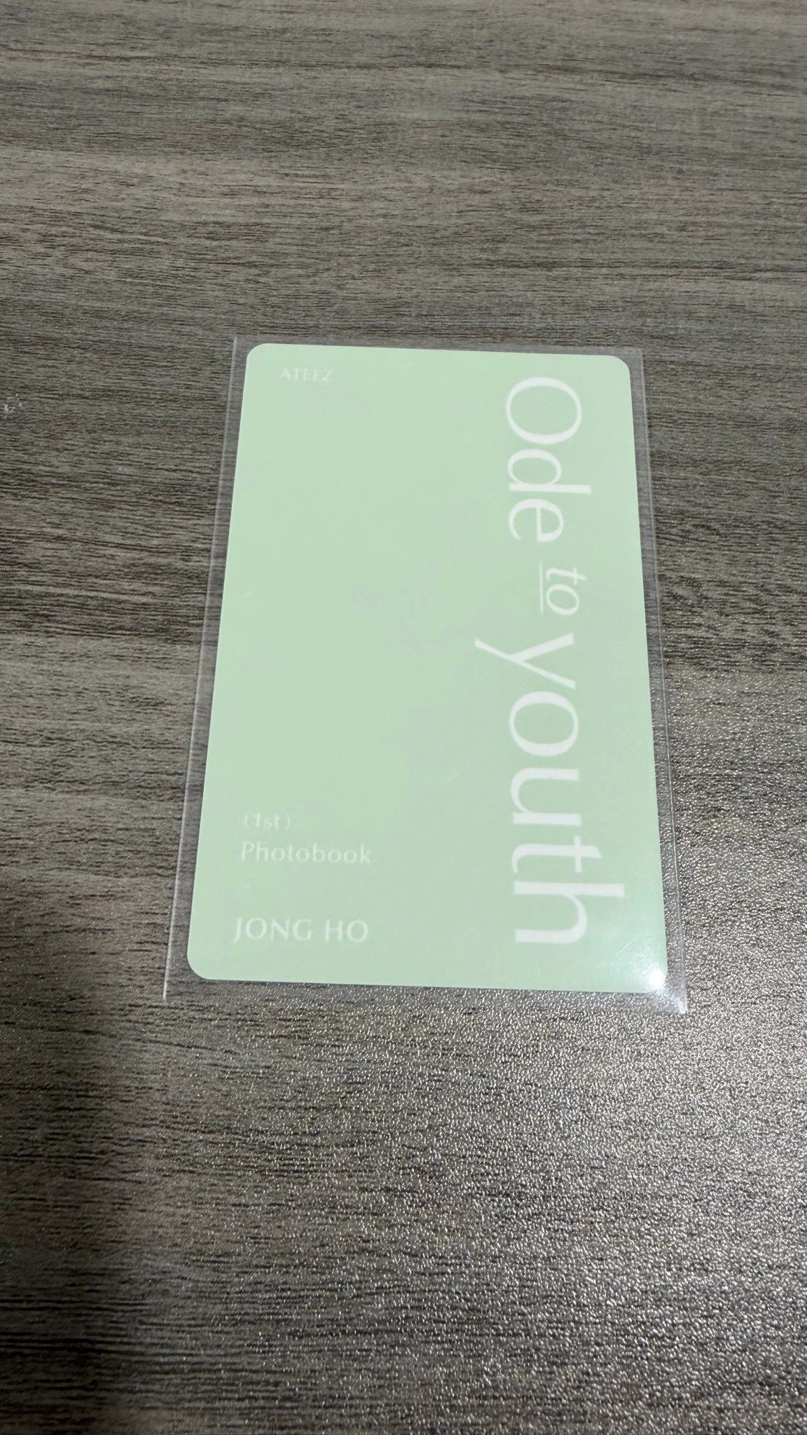 ATEEZ Jongho ATEEZ - Jongho - 1ST PHOTOBOOK [ODE TO YOUTH] Other pre-order benefit (pob) holographic (hologram) listing photo 2