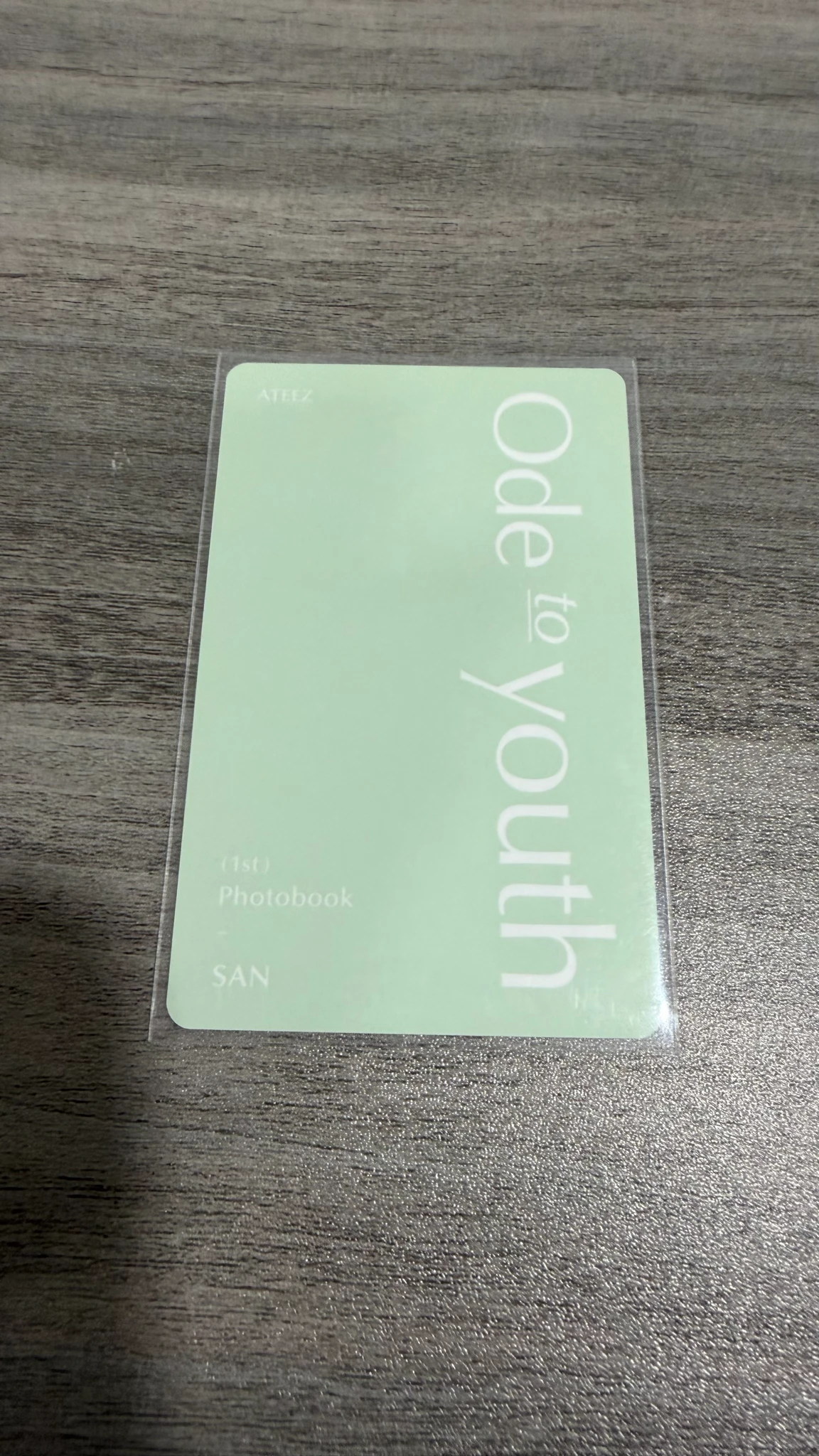 ATEEZ San ATEEZ - San - 1ST PHOTOBOOK [ODE TO YOUTH] Other pre-order benefit (pob) holographic (hologram) listing photo 2