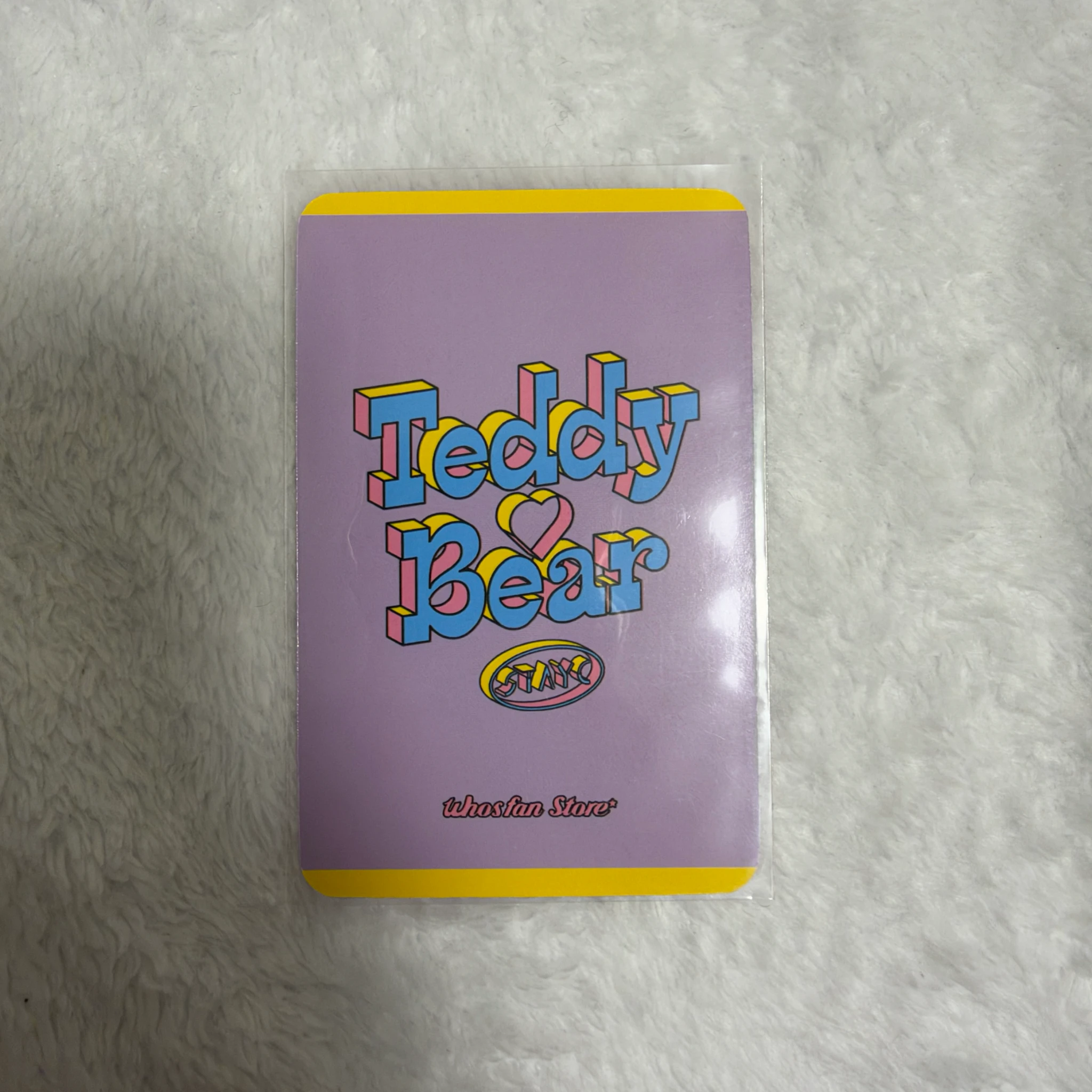STAYC Sumin STAYC - Sumin - Teddy Bear Album whosfan fansign listing photo 2
