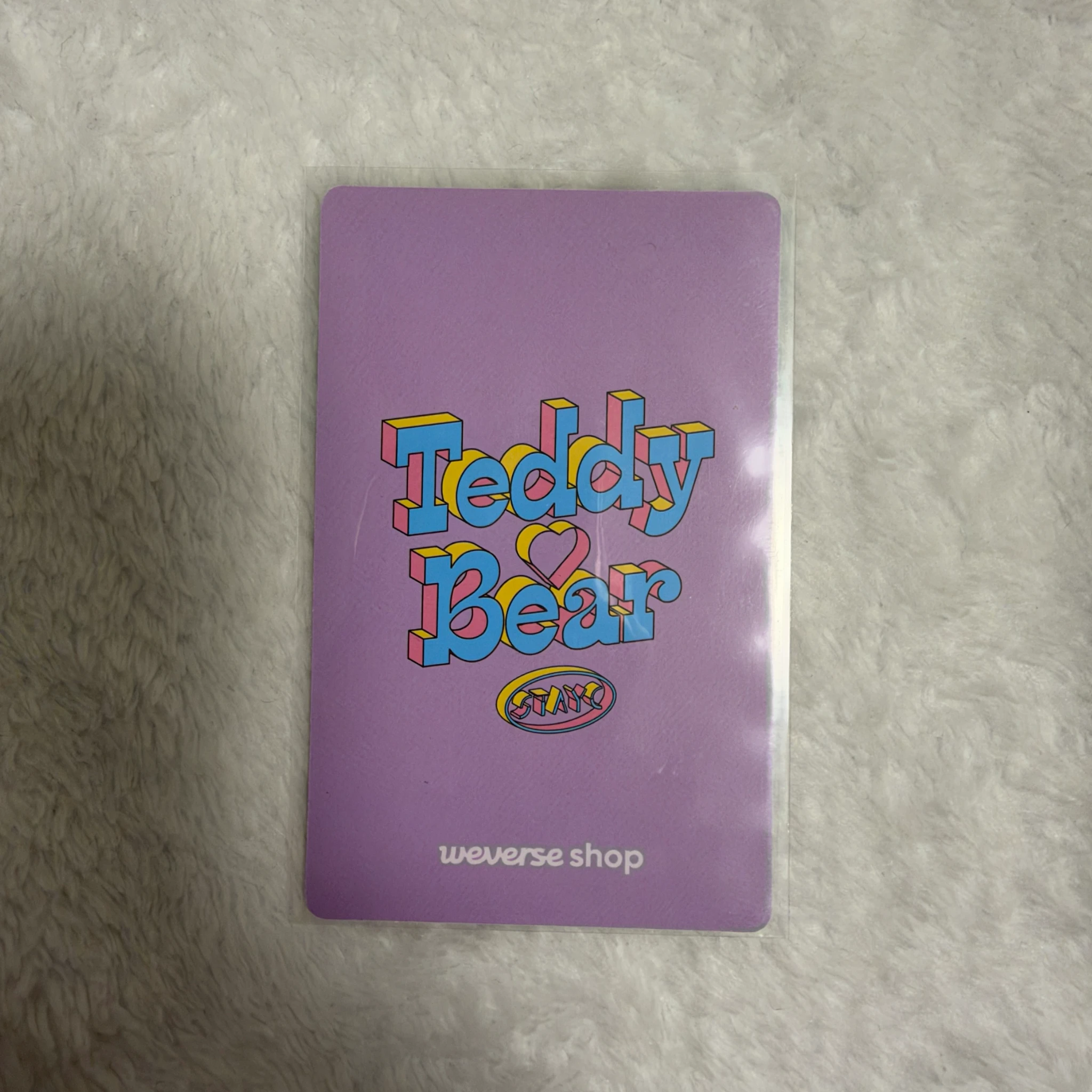 STAYC Sumin STAYC - Sumin - Teddy Bear Album weverse global shop (wvg) pob (pre-order benefit) listing photo 2