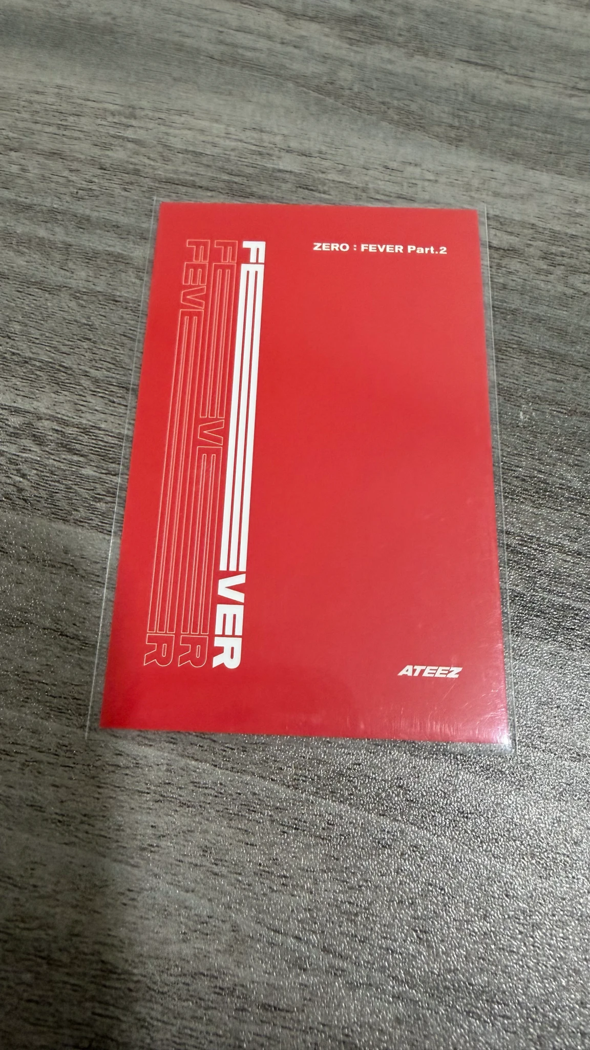 ATEEZ Hongjoong ATEEZ - Hongjoong - ZERO : FEVER Part.2 Album image card platform version A version listing photo 2