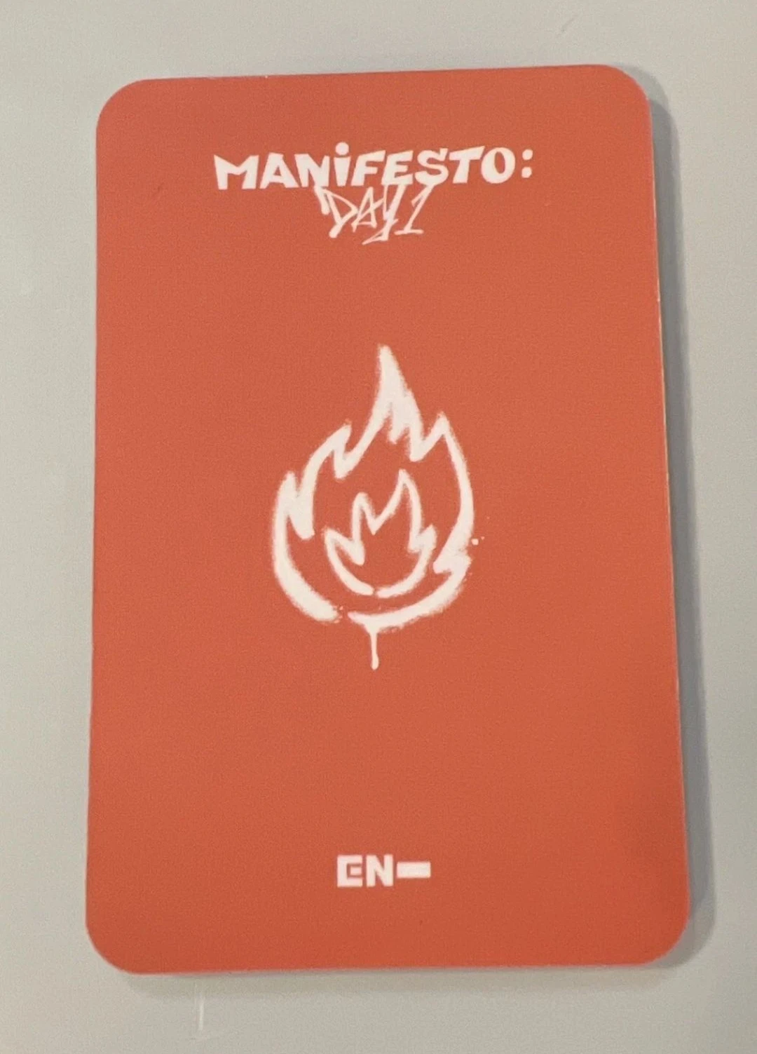 ENHYPEN Sunoo ENHYPEN - Sunoo - MANIFESTO: DAY 1 Album round 3 withfans / yizhiyu (yzy) lucky draw listing photo 2