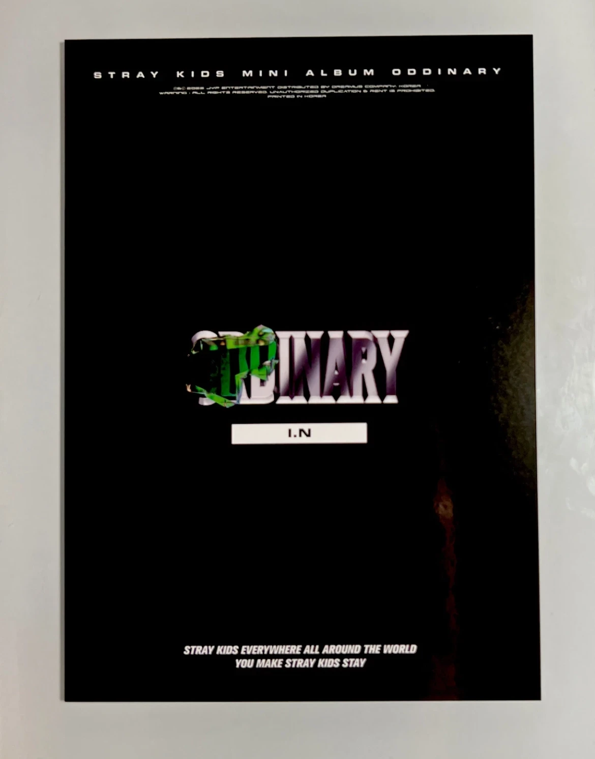 Stray Kids I.N Stray Kids - I.N - Oddinary Album mini poster album inclusion listing photo 2