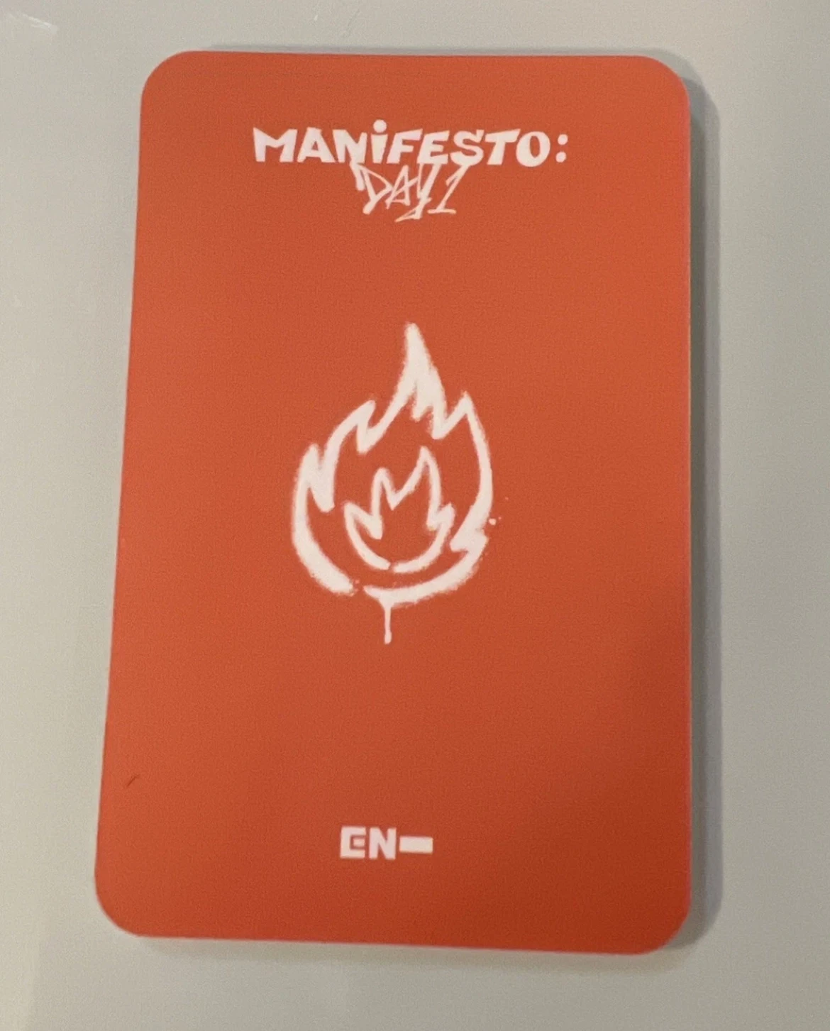 ENHYPEN Jay ENHYPEN - Jay - MANIFESTO: DAY 1 Album yizhiyu round 3 pre-order benefit (pob) listing photo 2