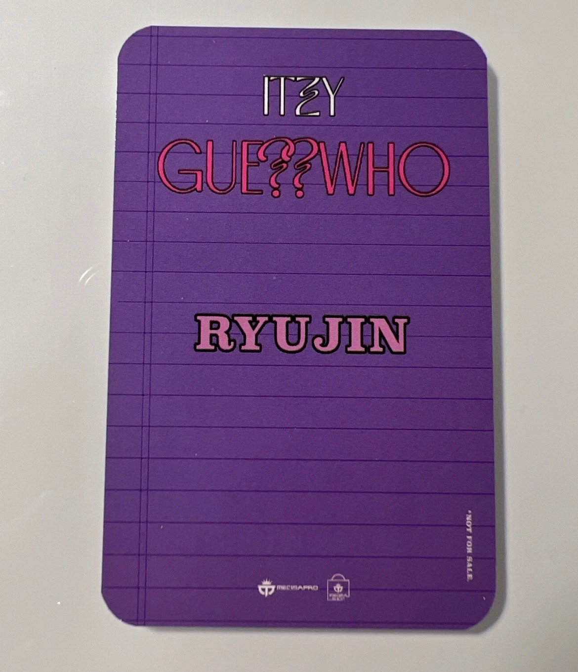 ITZY Ryujin ITZY - Ryujin - GUESS WHO Album mecima video call round 1 non-selfie listing photo 2