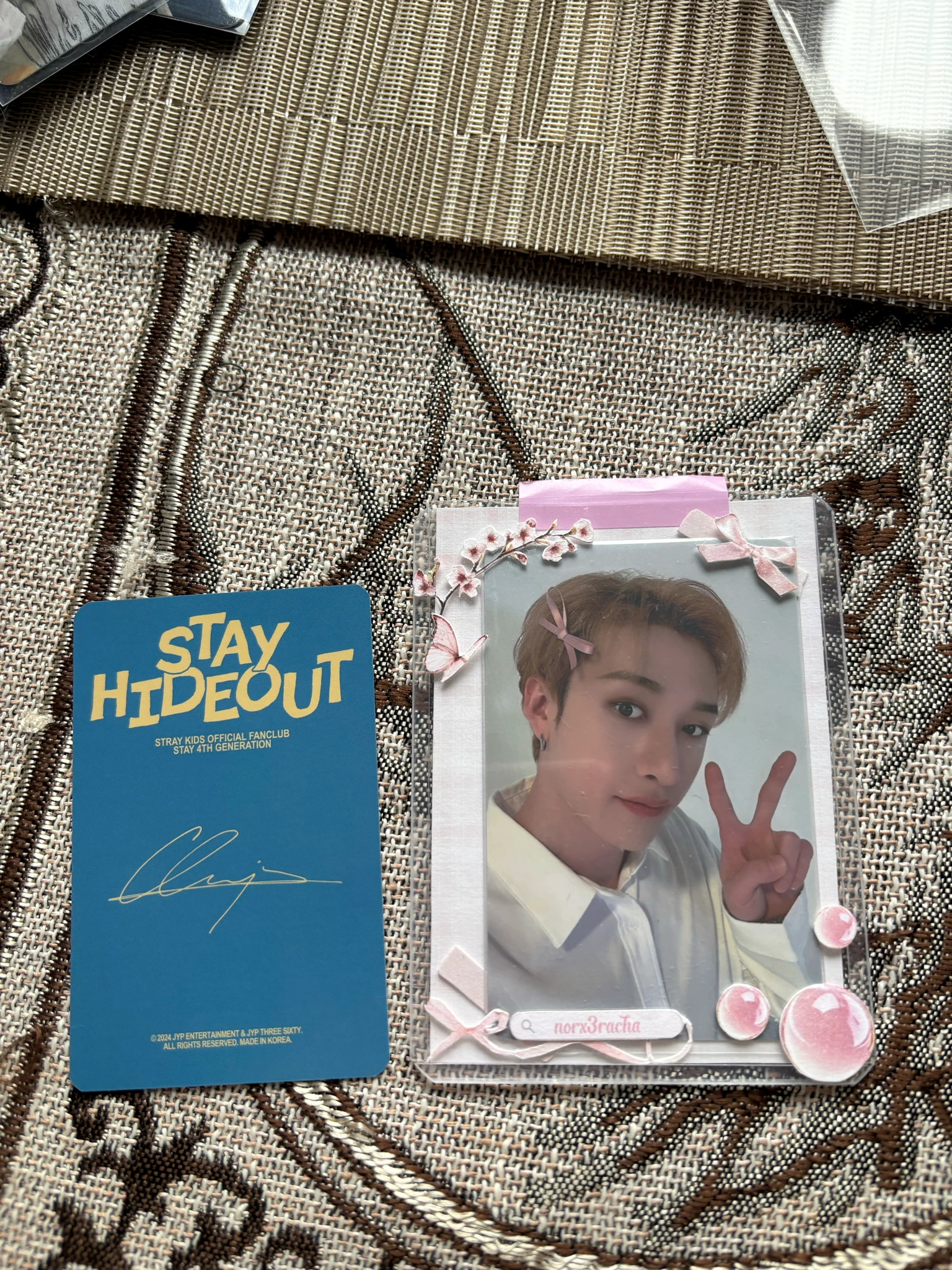 Stray Kids Bang Chan Stray Kids - Bang Chan - STAY Hideout Official Fan Club 4th Gen Other photocard set listing photo 2