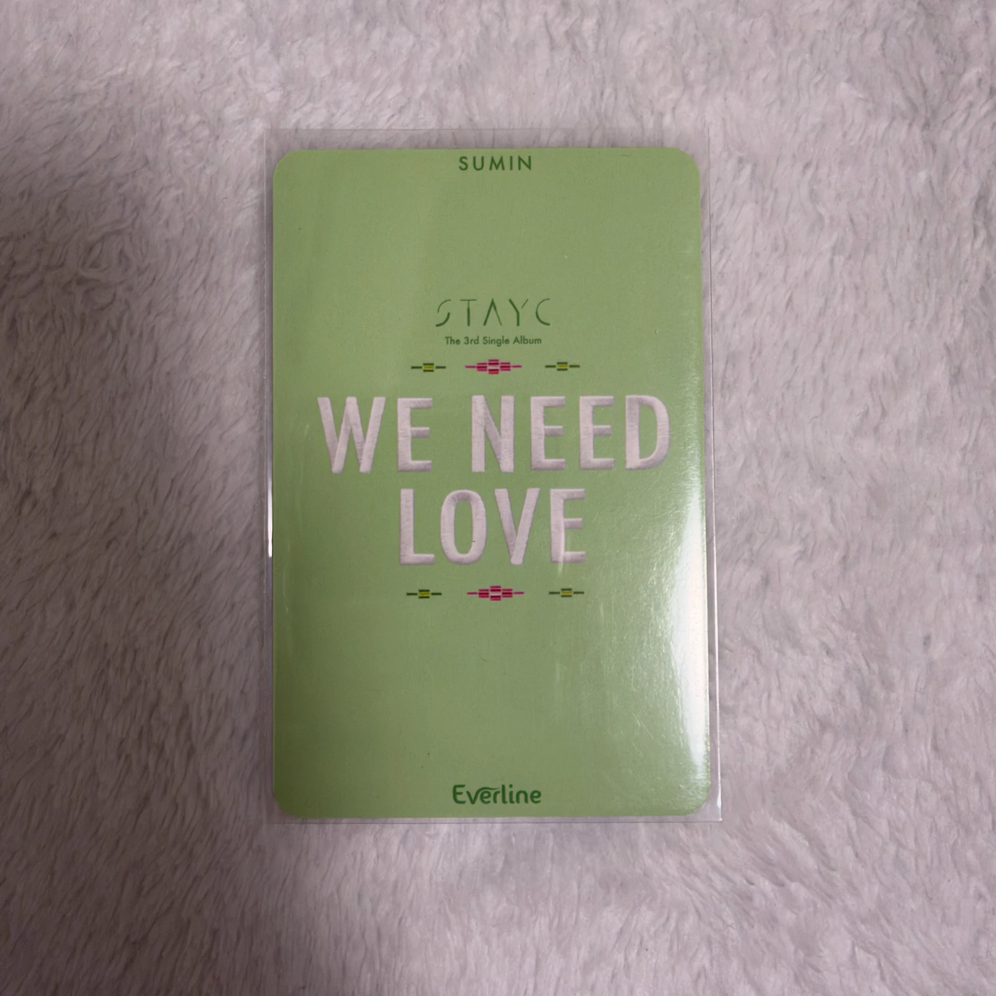 STAYC Sumin STAYC - Sumin - WE NEED LOVE Album everline lucky draw (LD) pop-up store week 2 listing photo 2