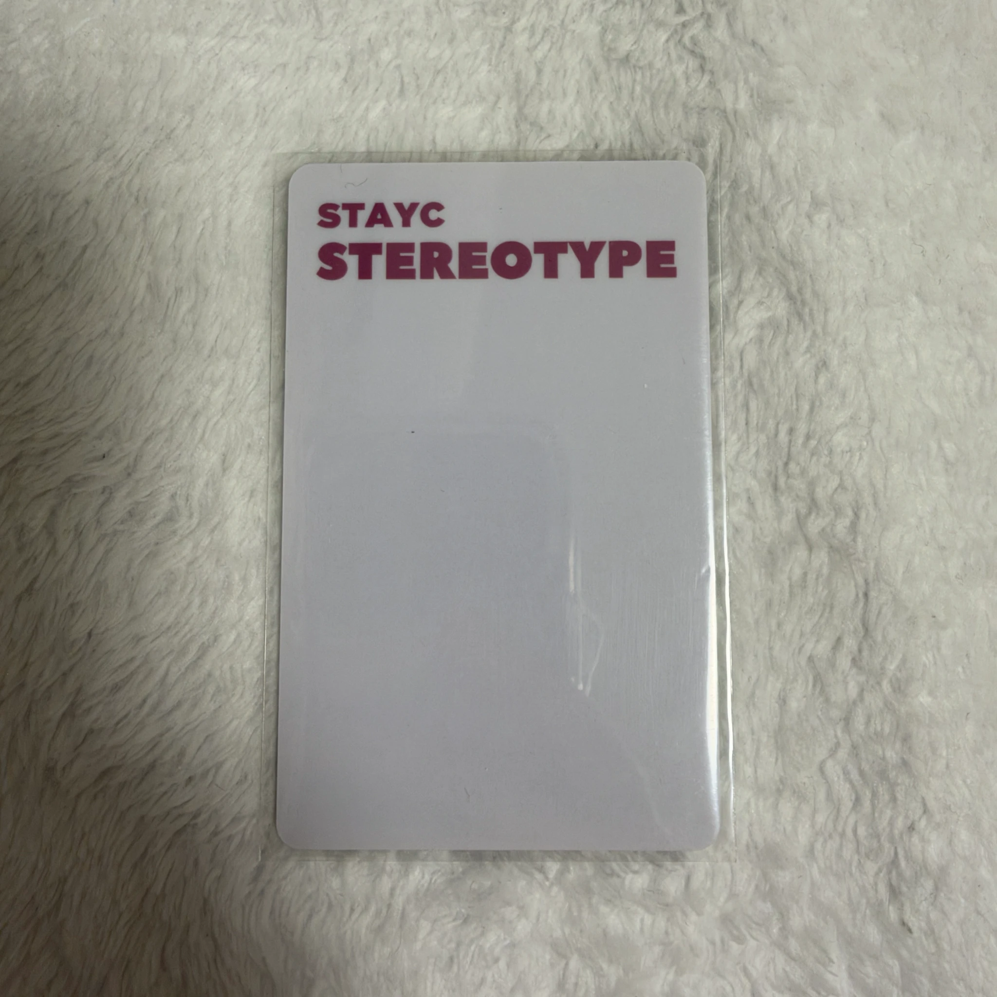 STAYC Sumin STAYC - Sumin - STEREOTYPE Album lucky draw (LD) pvc card withmuu/withdrama B version listing photo 2