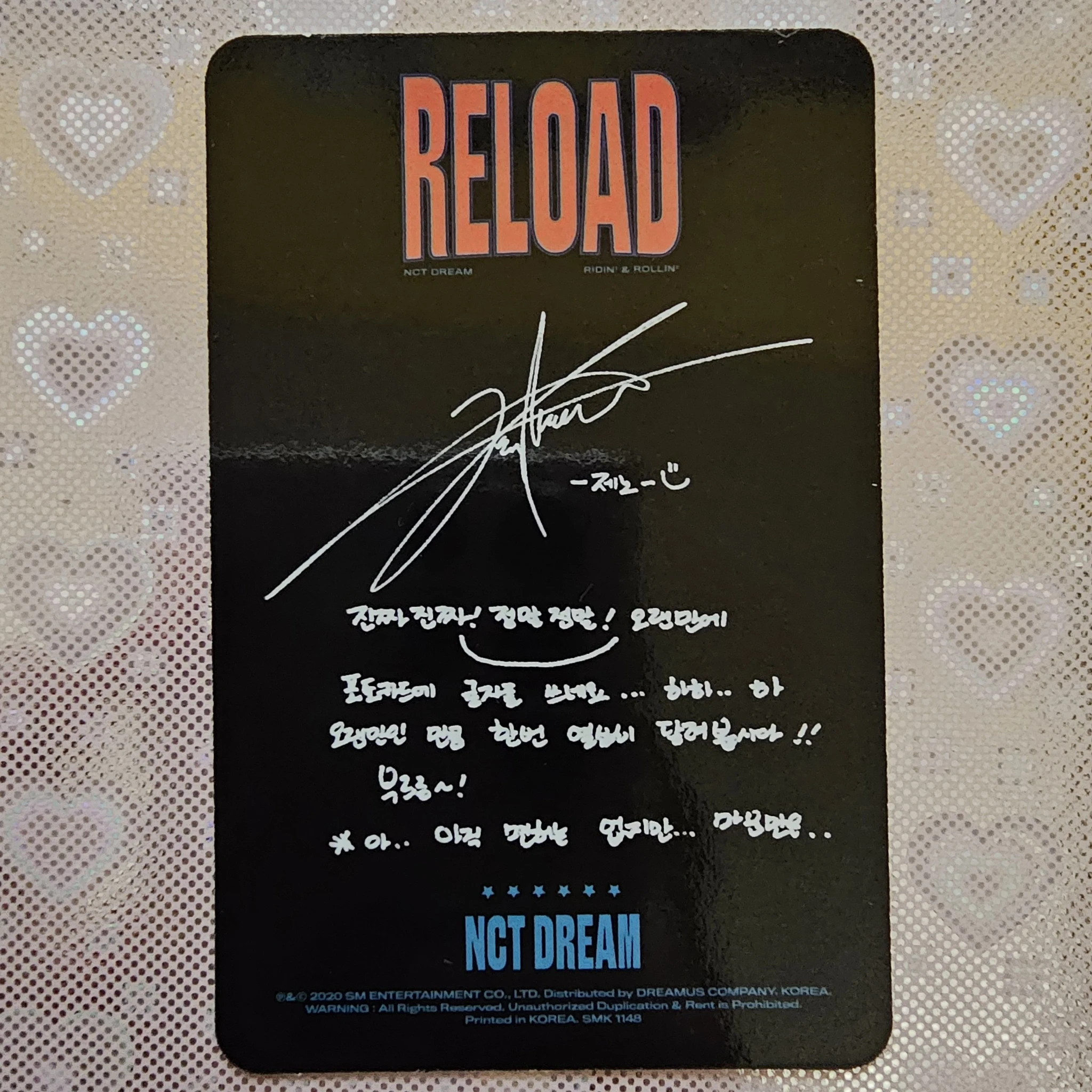 NCT DREAM Jeno NCT DREAM - Jeno - Reload Album ridin ver. listing photo 2