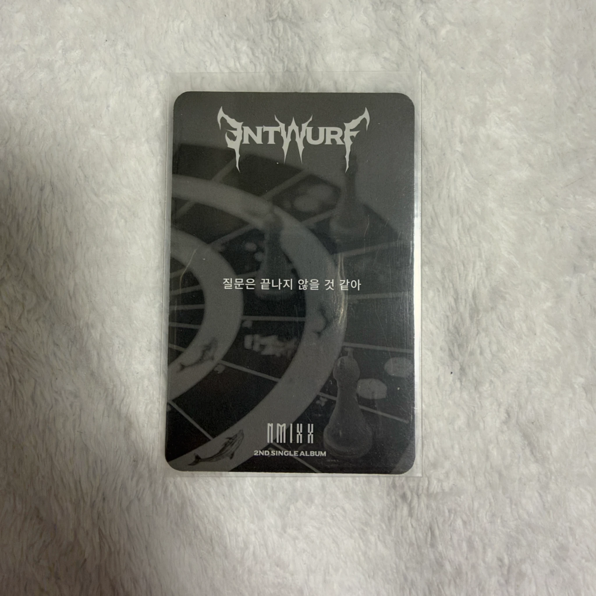 NMIXX Jiwoo NMIXX - Jiwoo - ENTWURF Album album photocard standard version korean album light version grey back listing photo 2