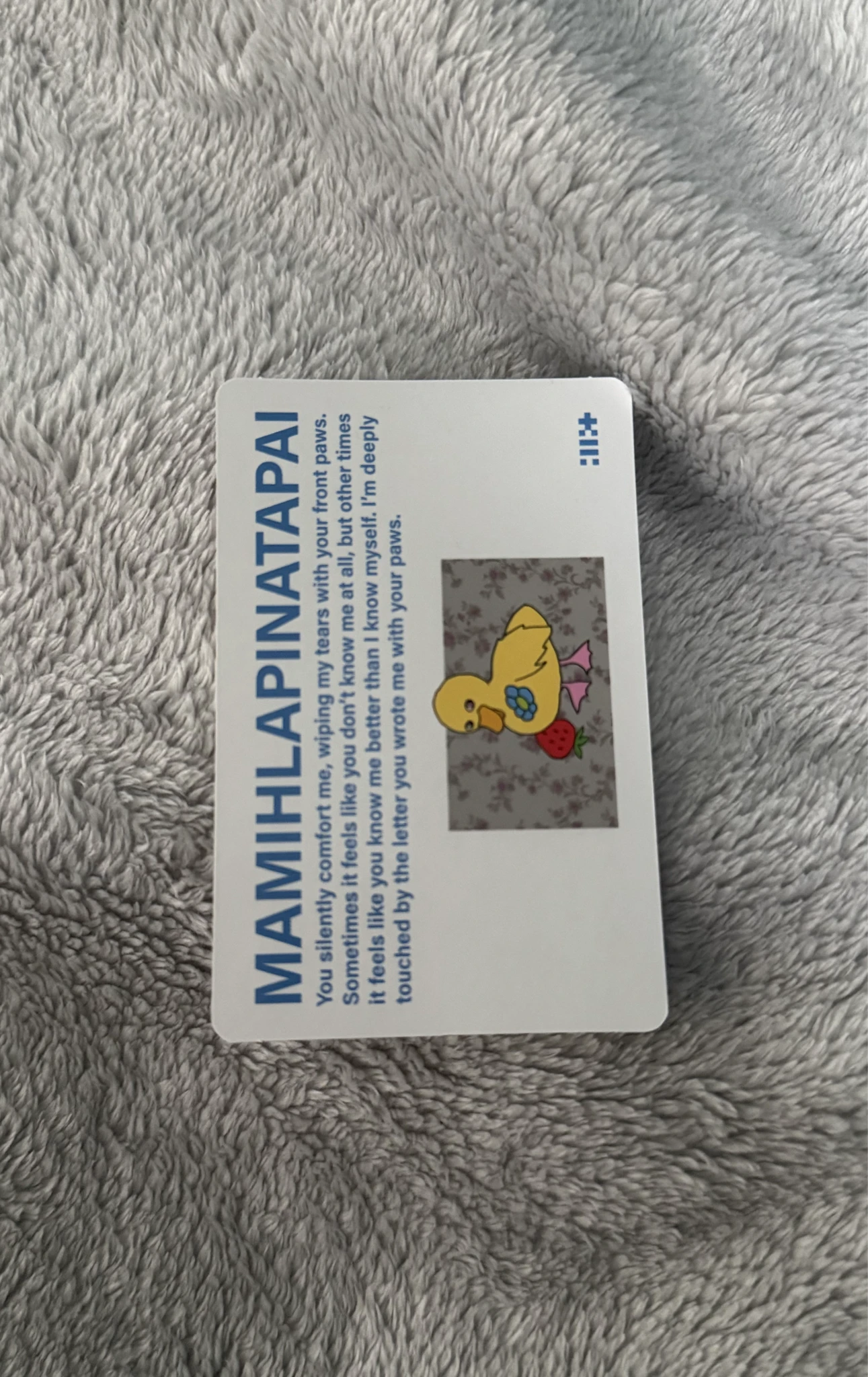 ILLIT Minju ILLIT - Minju - MAMIHLAPINATAPAI Album paw paw version album photocard listing photo 2