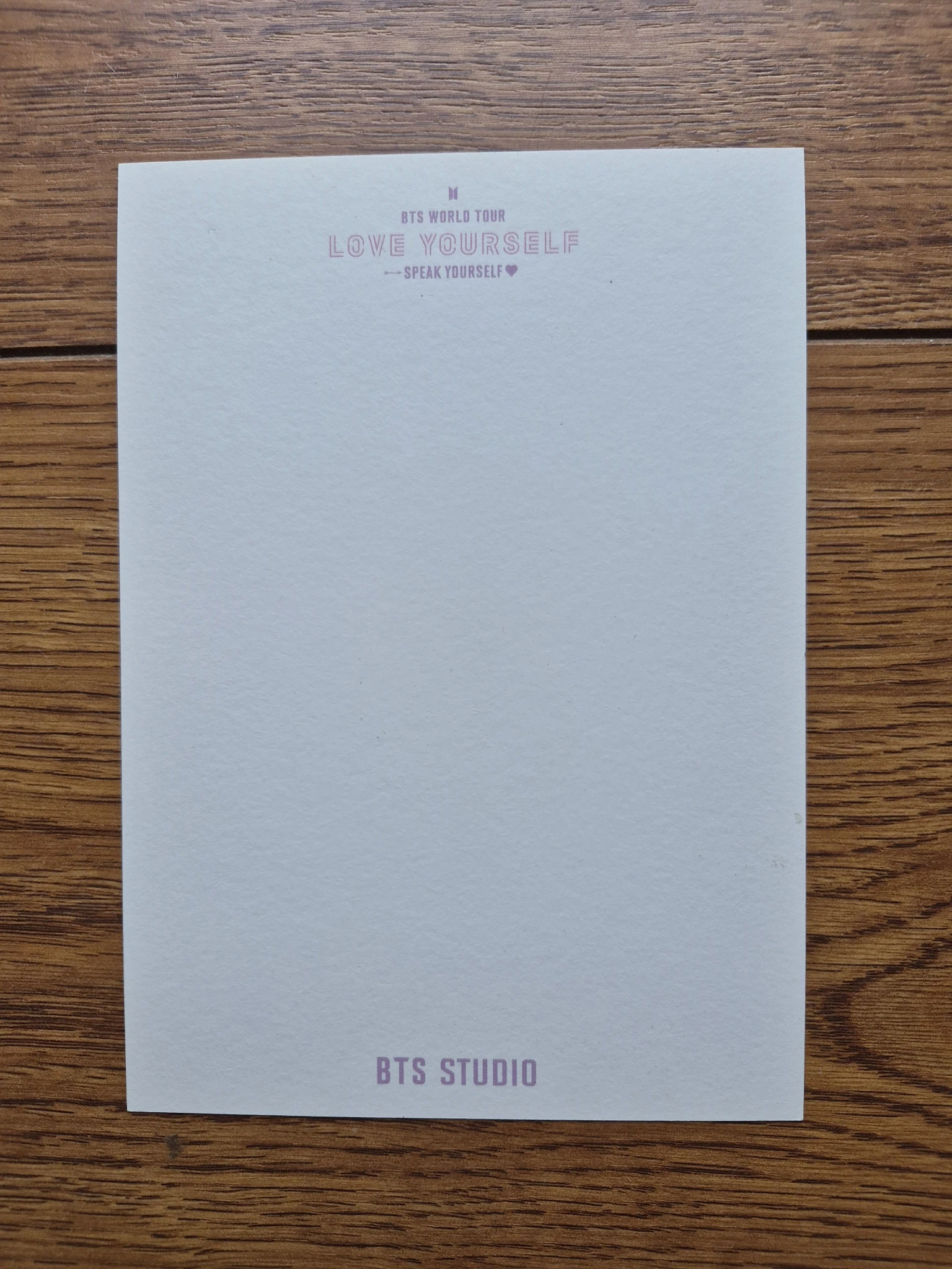 BTS BTS - BTS Studio Postcards Event postcard listing photo 2