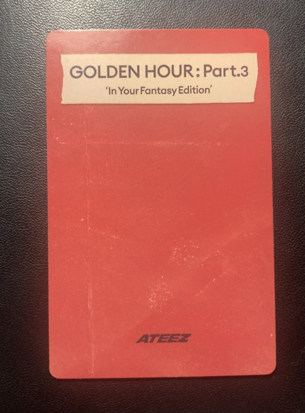 ATEEZ Jongho ATEEZ - Jongho - Golden Hour : Part.3 'In Your Fantasy Edition' Album limited version version 2 album photocard listing photo 2
