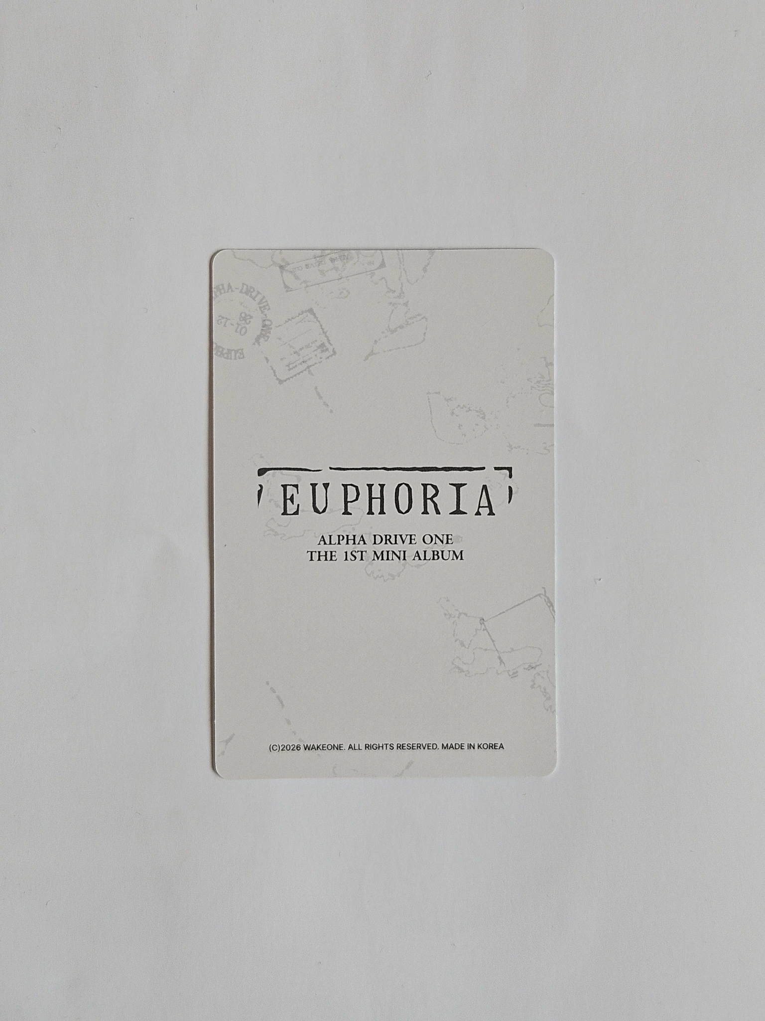 ALPHA DRIVE ONE Geonwoo ALPHA DRIVE ONE - Geonwoo - EUPHORIA Album lucky draw star road version listing photo 2