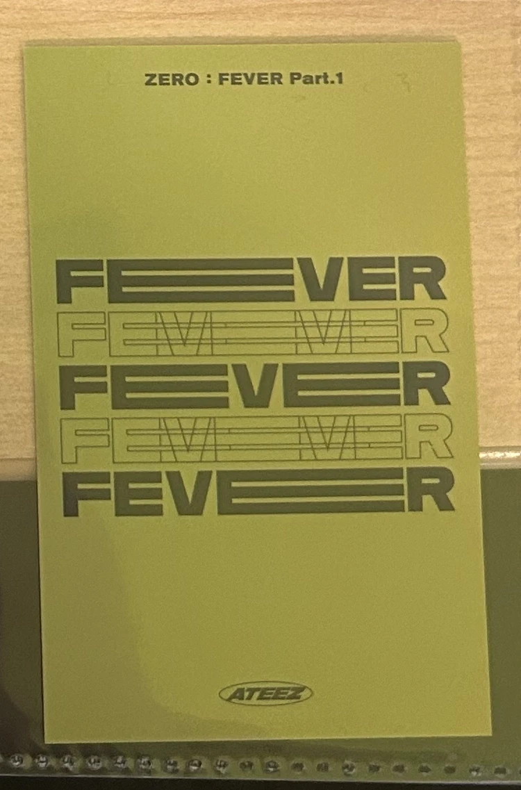 ATEEZ Wooyoung ATEEZ - Wooyoung - ZERO : FEVER Part.1 Album image card Platform Thanxx ver. listing photo 2