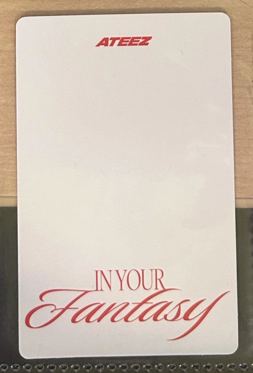 ATEEZ San ATEEZ - San - Golden Hour : Part.3 'In Your Fantasy Edition' Album poca album black version listing photo 2
