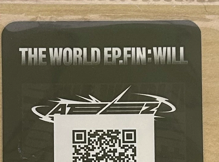 ATEEZ San ATEEZ - San - THE WORLD EP.FIN: WILL Album album photocard platform version qr card listing photo 2