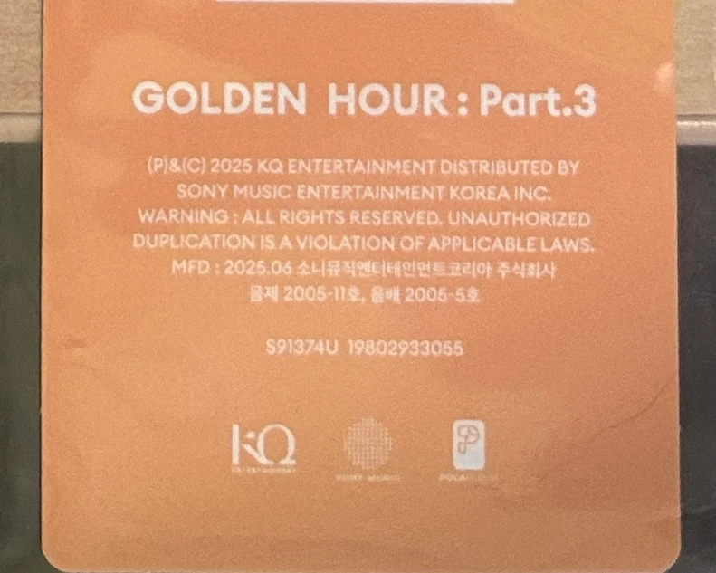 ATEEZ San ATEEZ - San - Golden Hour : Part.3 Album poca album qr ver. 2 listing photo 2