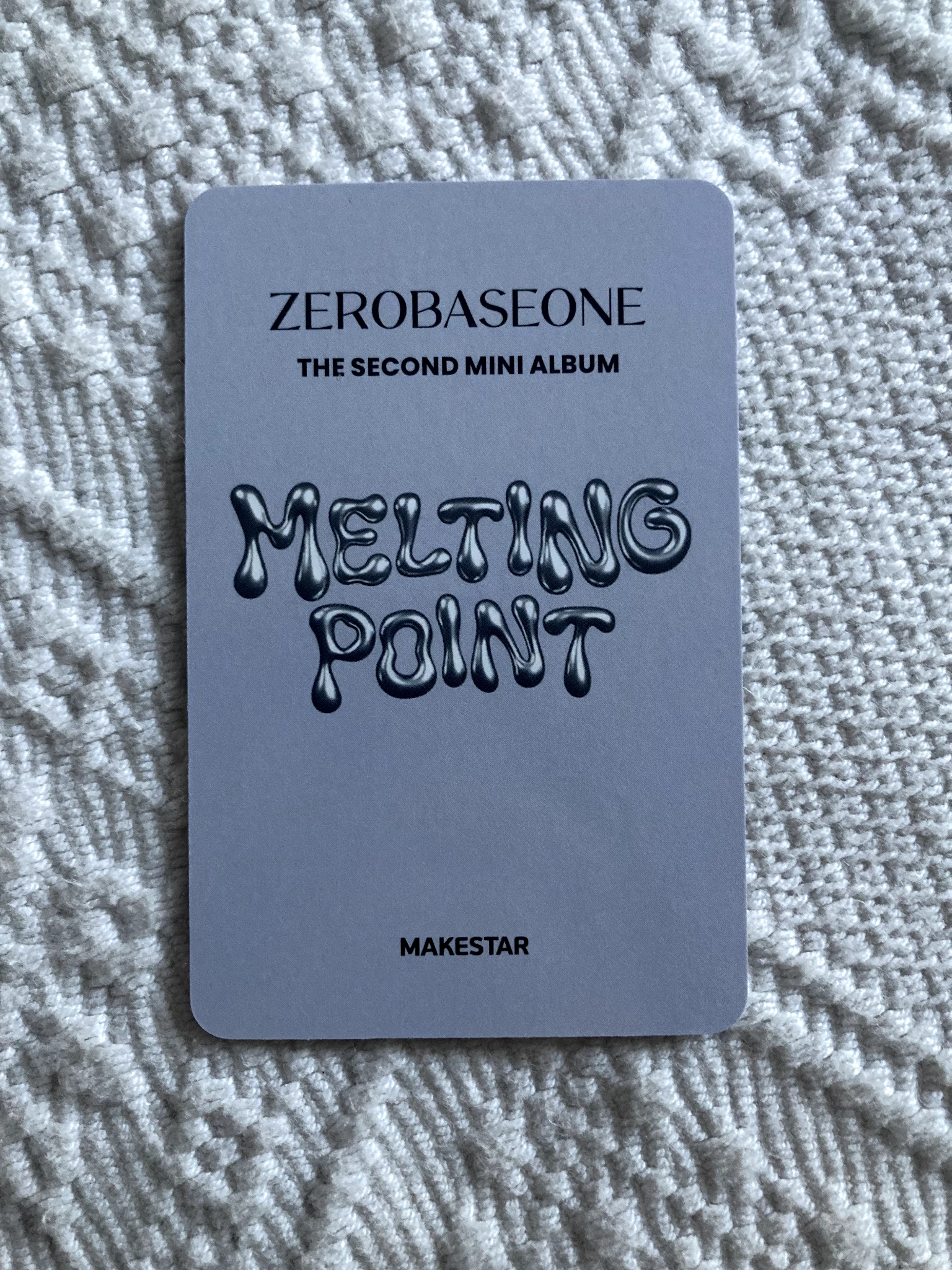 ZEROBASEONE Matthew ZEROBASEONE - Matthew - Melting Point Album digipack version lucky draw (LD) makestar round 1 listing photo 2