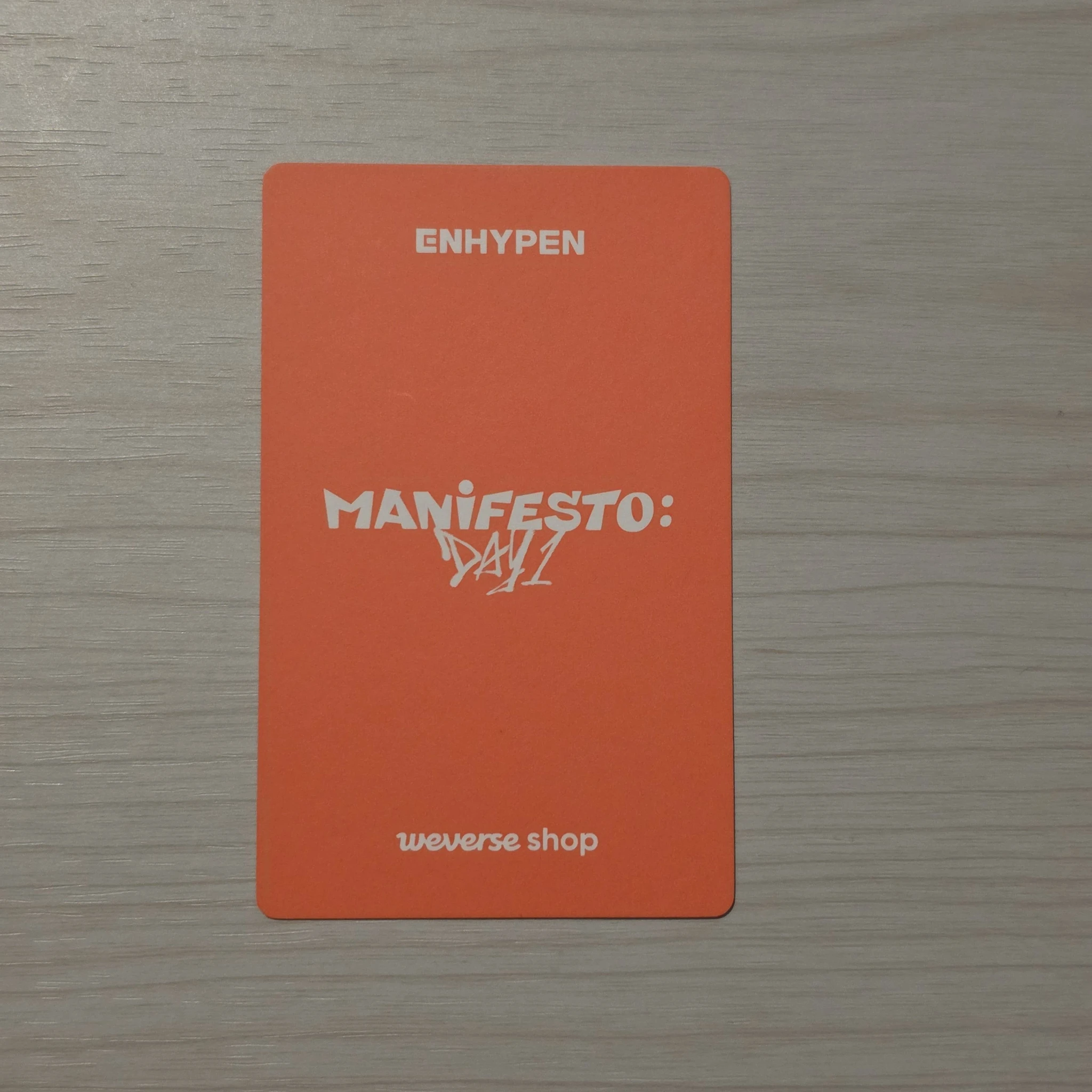 ENHYPEN Jake ENHYPEN - Jake - MANIFESTO: DAY 1 Album pre-order benefit (pob) weverse shop global listing photo 2