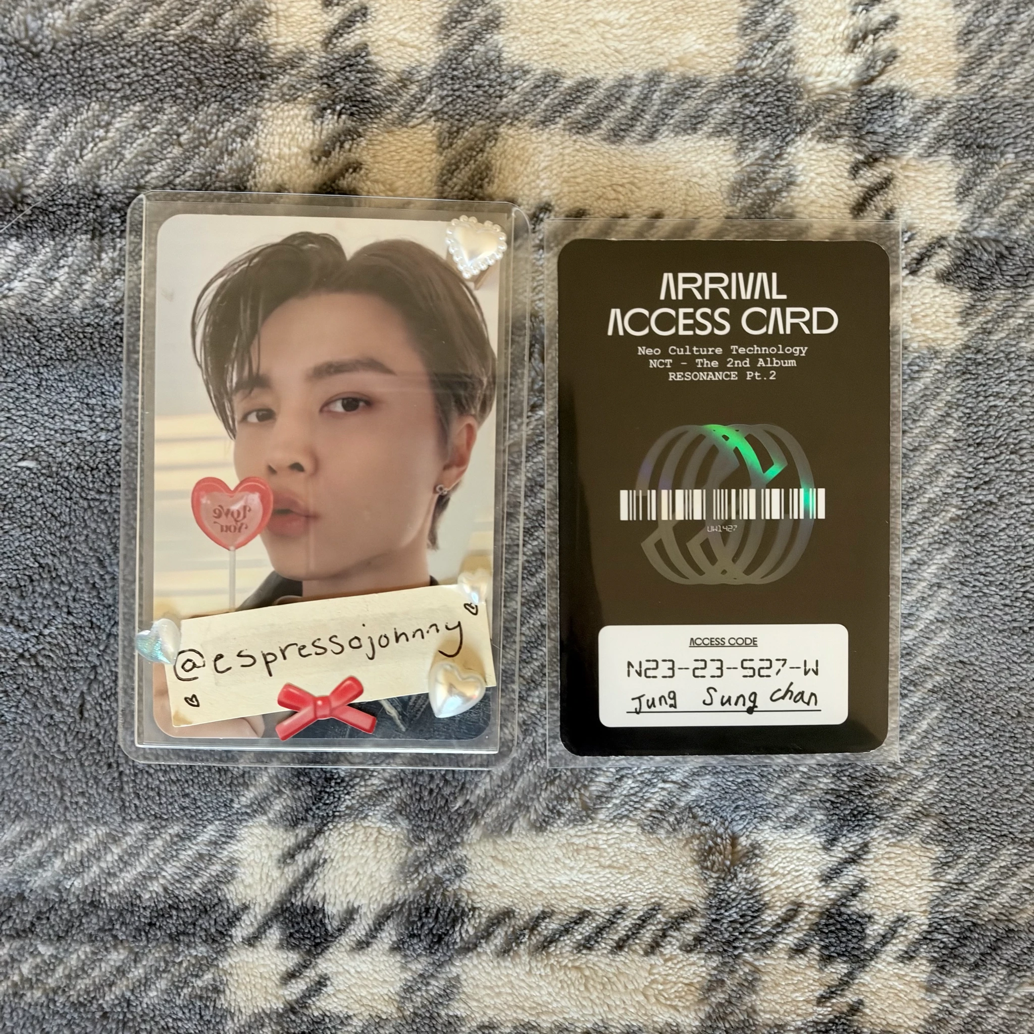 NCT Sungchan NCT - Sungchan - NCT 2020 Resonance Pt.2 Album arrival version id card listing photo 2