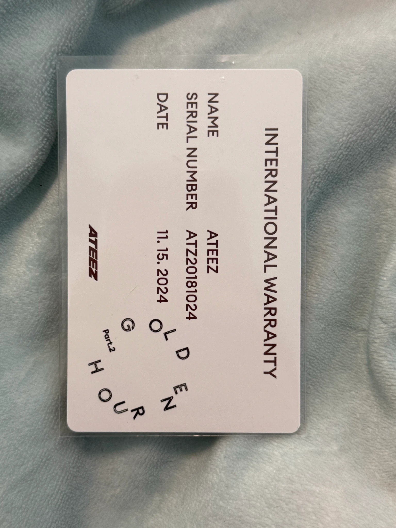 ATEEZ Seonghwa ATEEZ - Seonghwa - Golden Hour : Part 2 Album album photocard Diary Ver. Z Ver listing photo 2