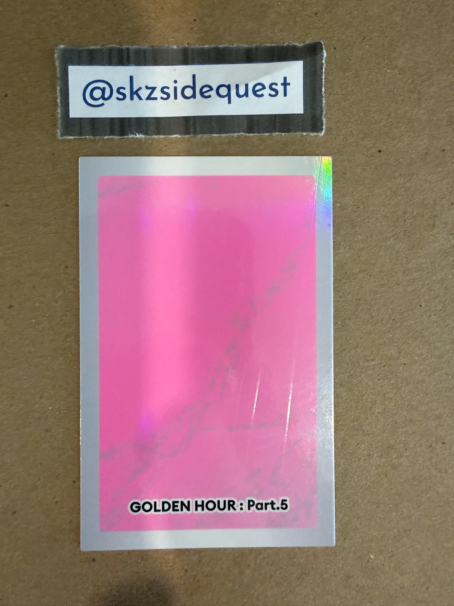 ATEEZ Seonghwa ATEEZ - Seonghwa - GOLDEN HOUR : Part.5 Album character card holographic (hologram) listing photo 2