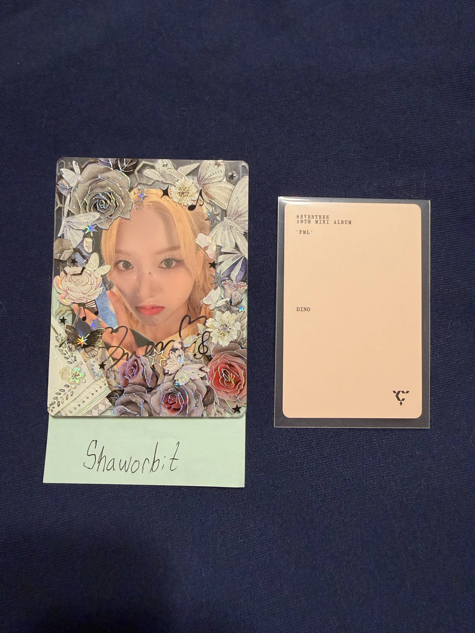 SEVENTEEN Dino SEVENTEEN - Dino - FML Album carat version photocard set listing photo 2