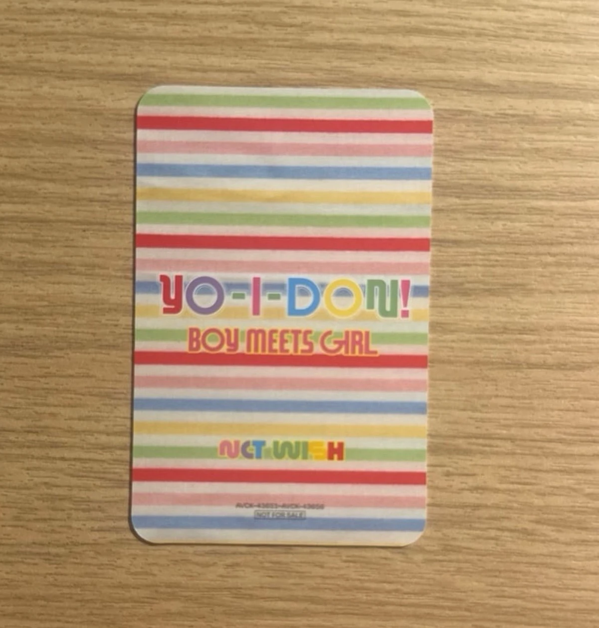NCT WISH Sakuya NCT WISH - Sakuya - YO-I-DON! / BOY MEETS GIRL Album limited edition album photocard listing photo 2