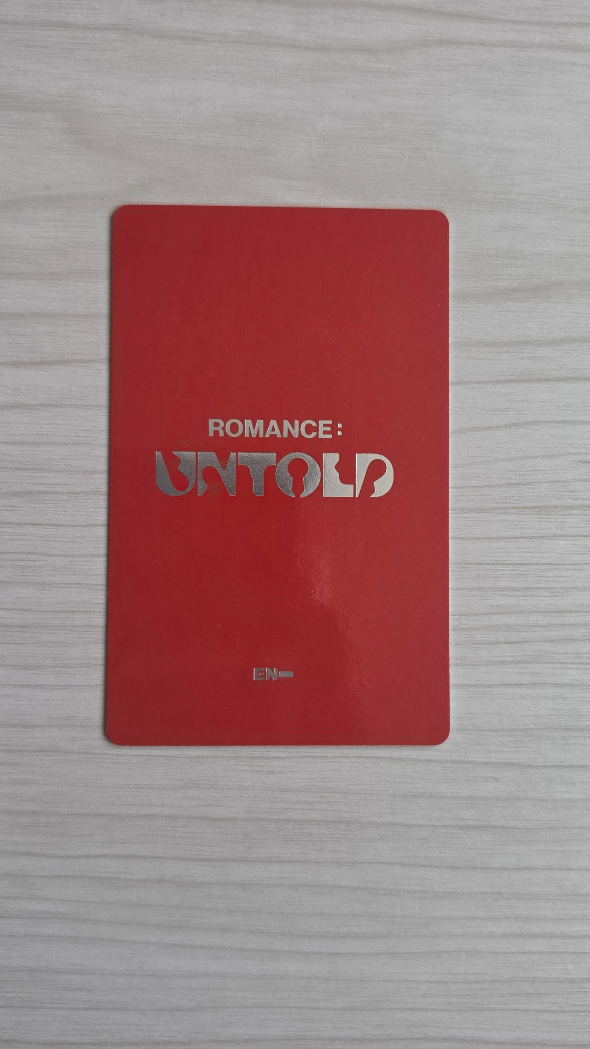 ENHYPEN Jungwon ENHYPEN - Jungwon - ROMANCE: UNTOLD Album inceptio version B version album photocard listing photo 2