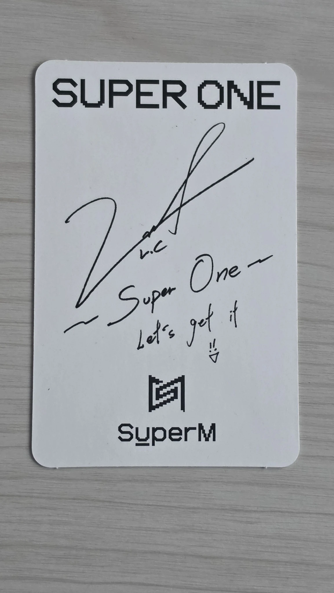 SuperM Lucas SuperM - Lucas - Super One Album album photocard listing photo 2