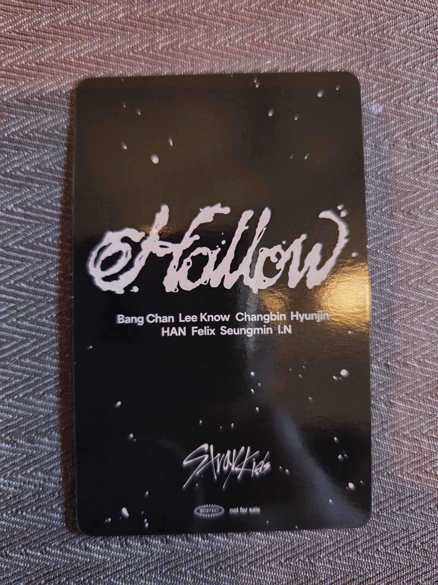 Stray Kids Stray Kids - HAN & Lee Know - Hollow Album album photocard jpfc (japan fanclub) unit listing photo 2