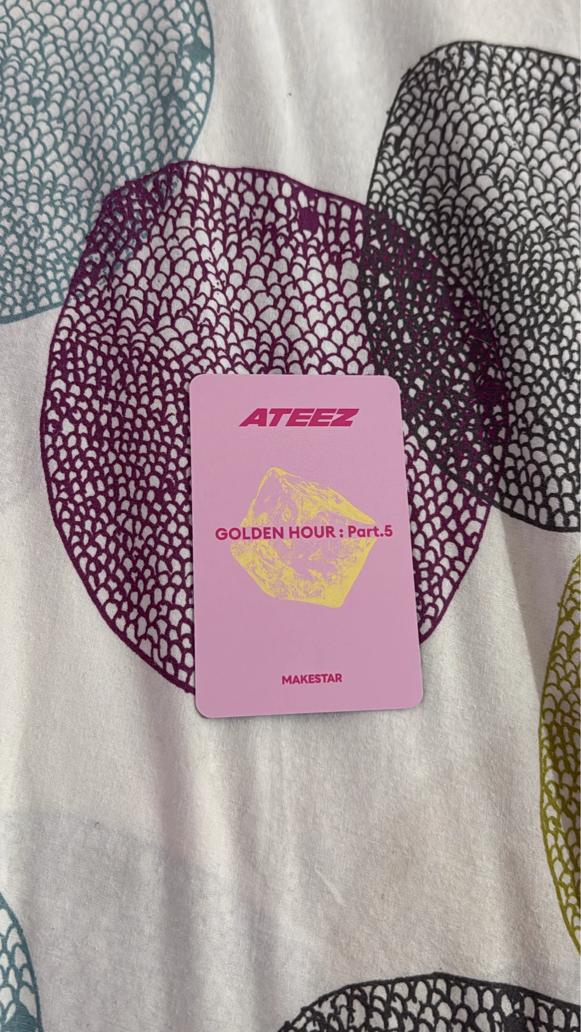 ATEEZ Mingi ATEEZ - Mingi - GOLDEN HOUR : Part.5 Album makestar lucky draw (LD) listing photo 2