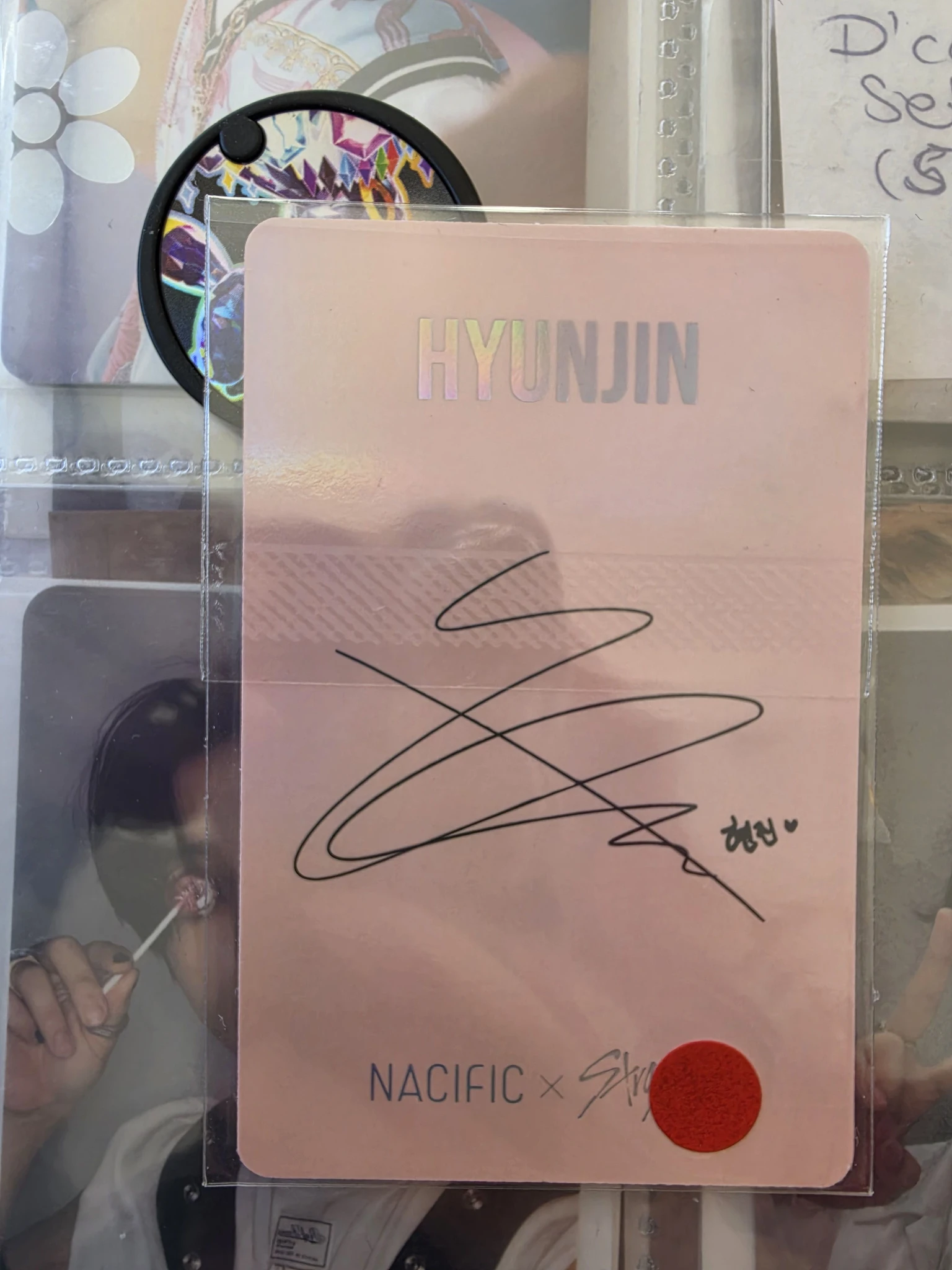 Stray Kids Hyunjin Stray Kids - Hyunjin - NACIFIC  x Stray Kids Other brand collaboration nacific round 3 holographic (hologram) listing photo 2