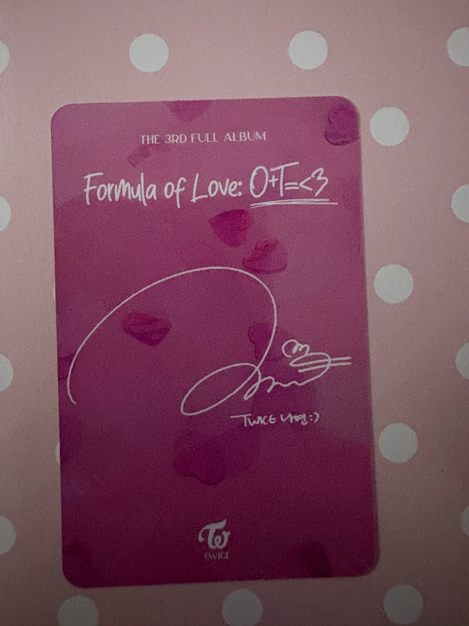 TWICE Nayeon TWICE - Nayeon - Formula of Love: O+T=<3 Album musicplant video call (fancall) listing photo 2