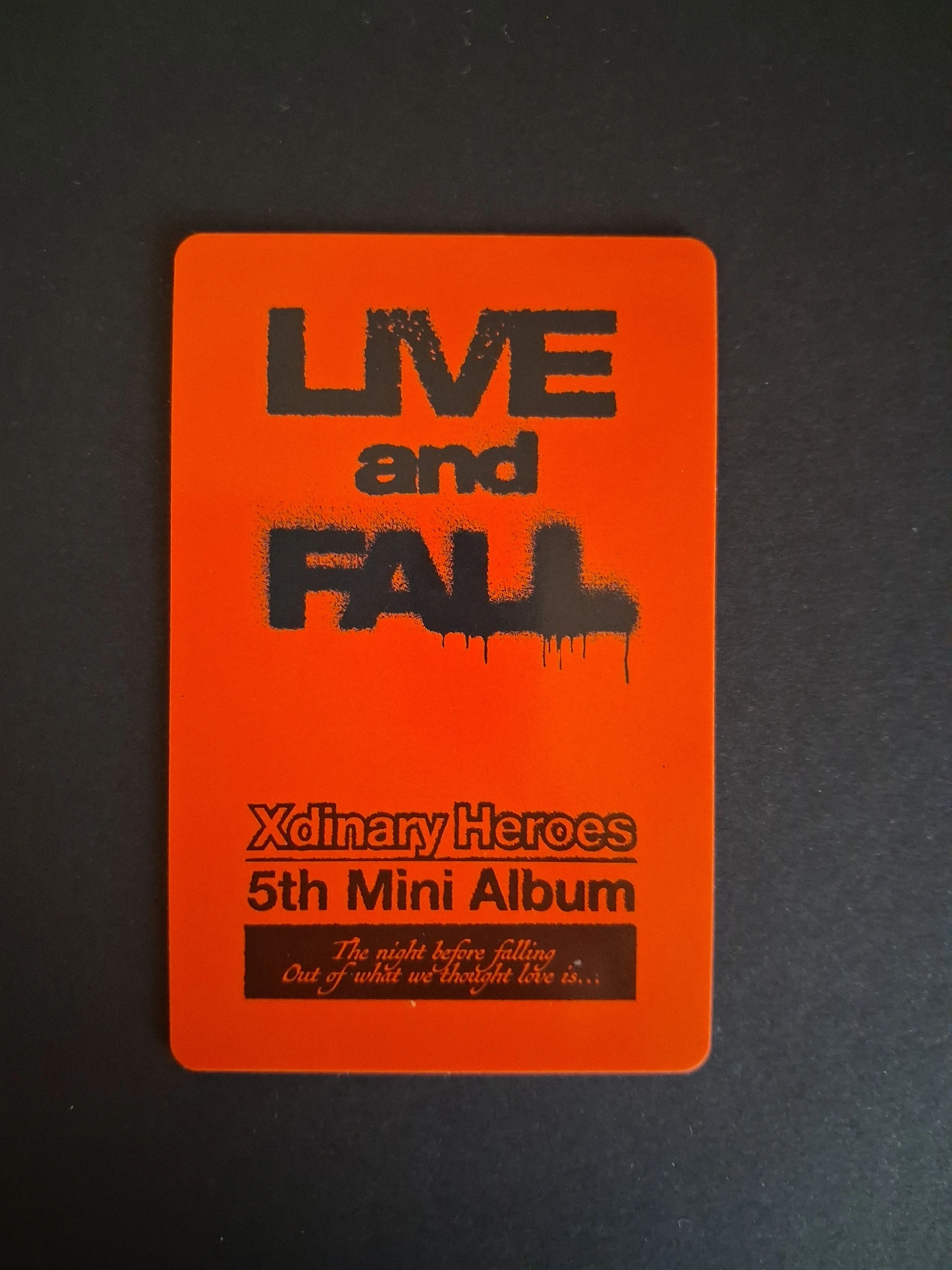 Xdinary Heroes Jun Han Xdinary Heroes - Jun Han - Live and Fall Album album photocard platform version fall version listing photo 2