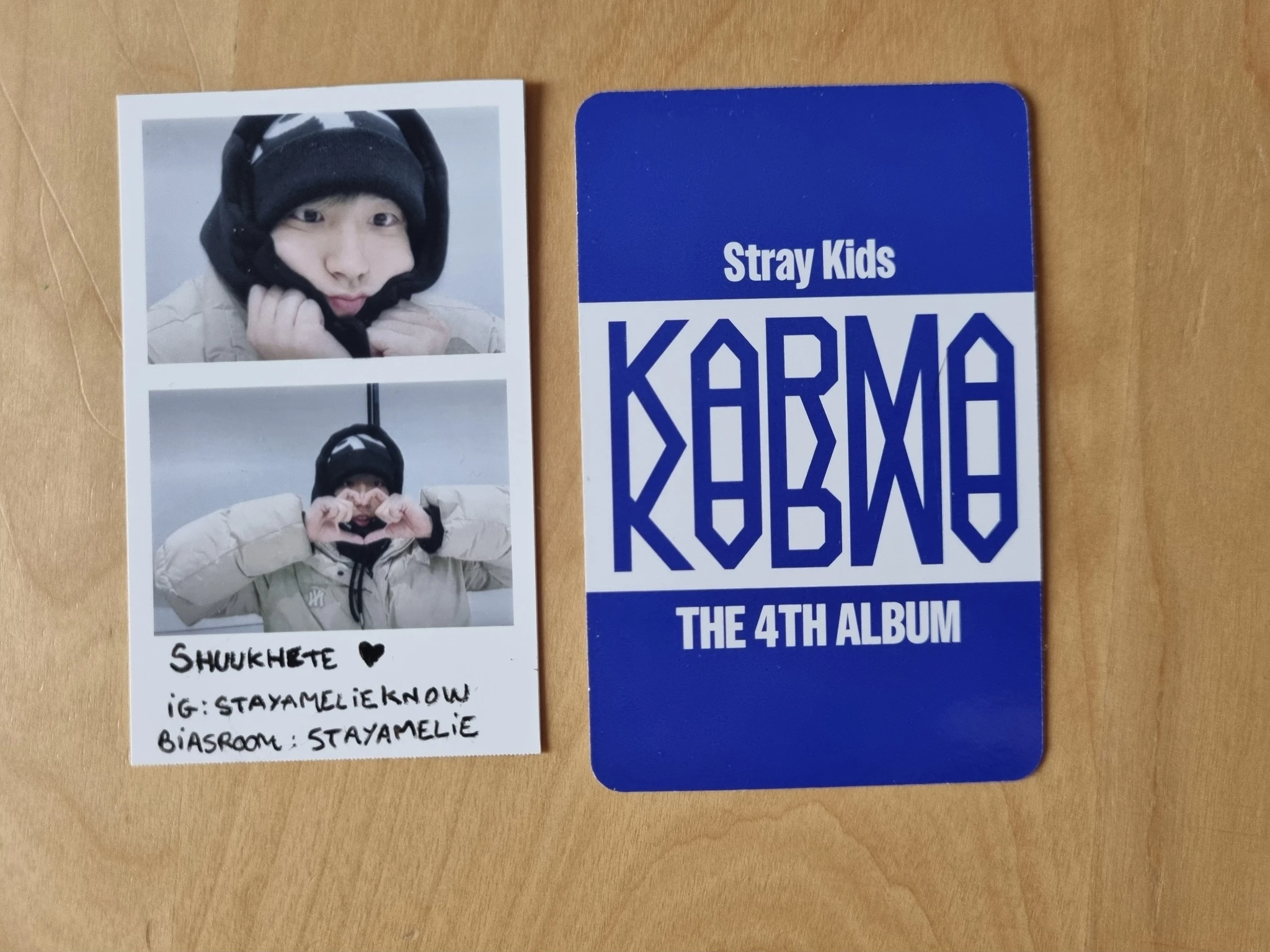 Stray Kids Bang Chan Stray Kids - Bang Chan - KARMA Album album photocard accordion version listing photo 2