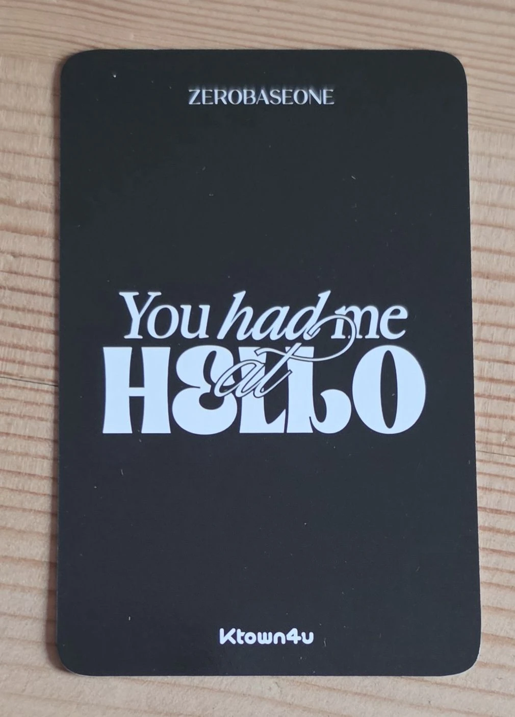 ZEROBASEONE Hanbin ZEROBASEONE - Hanbin - You had me at HELLO Album solar version pob (pre-order benefit) ktown4u listing photo 2
