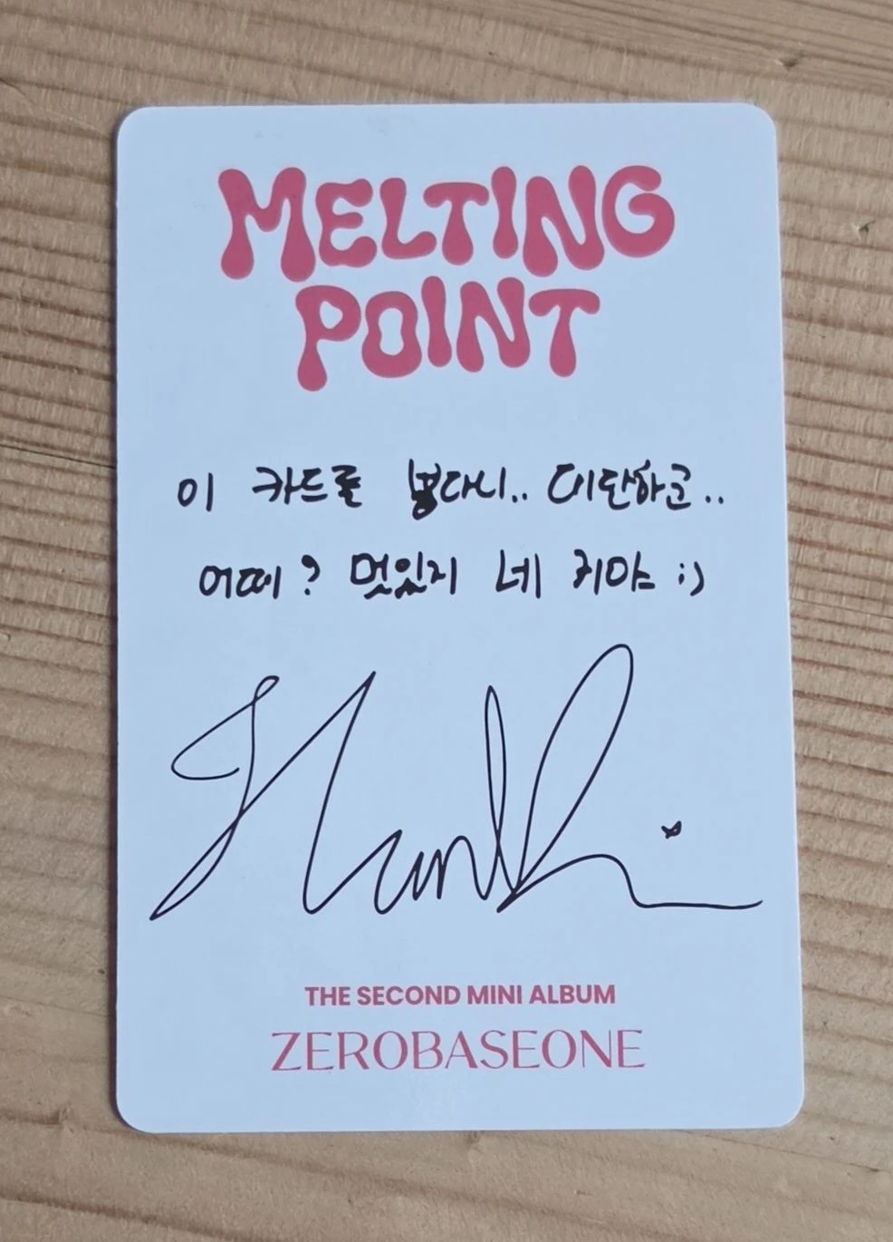 ZEROBASEONE Hanbin ZEROBASEONE - Hanbin - Melting Point Album fairytale listing photo 2