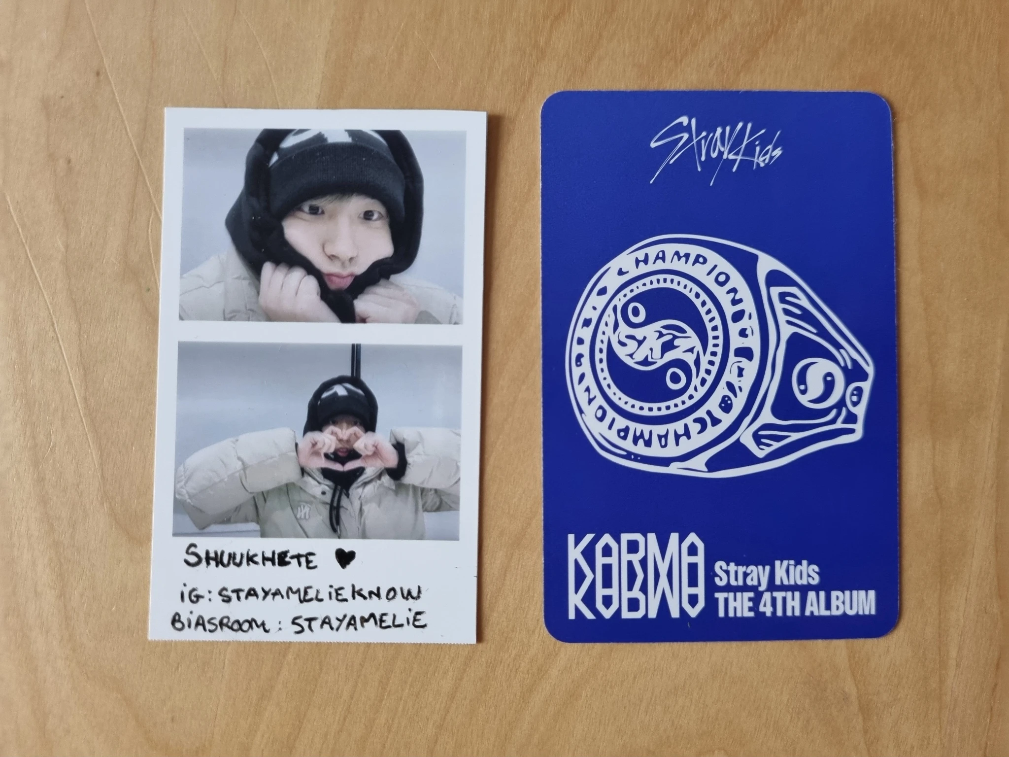 Stray Kids Bang Chan Stray Kids - Bang Chan - KARMA Album album photocard accordion version first press only listing photo 2