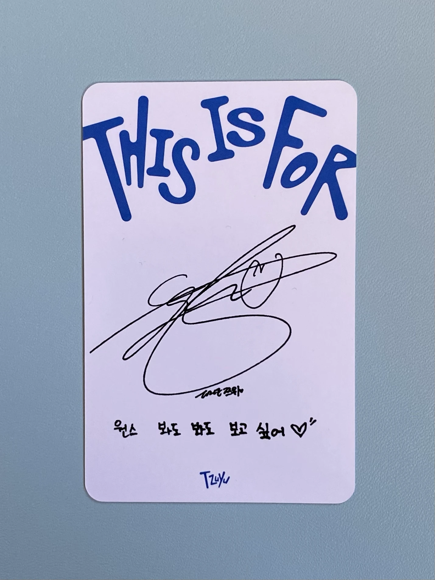 TWICE Tzuyu TWICE-Tzuyu-Album-this is for listing photo 2