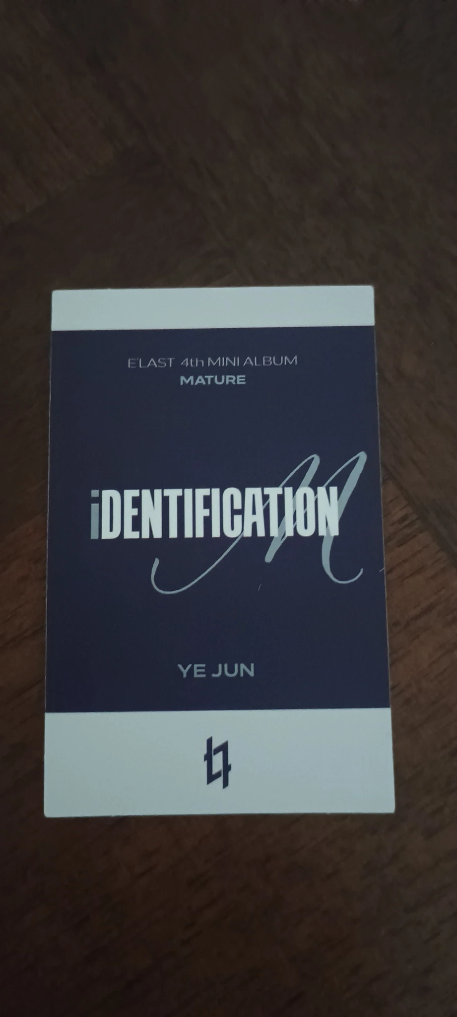 E’LAST Yejun E’LAST - Yejun - iDENTIFICATION Album Mature version album photocard listing photo 2