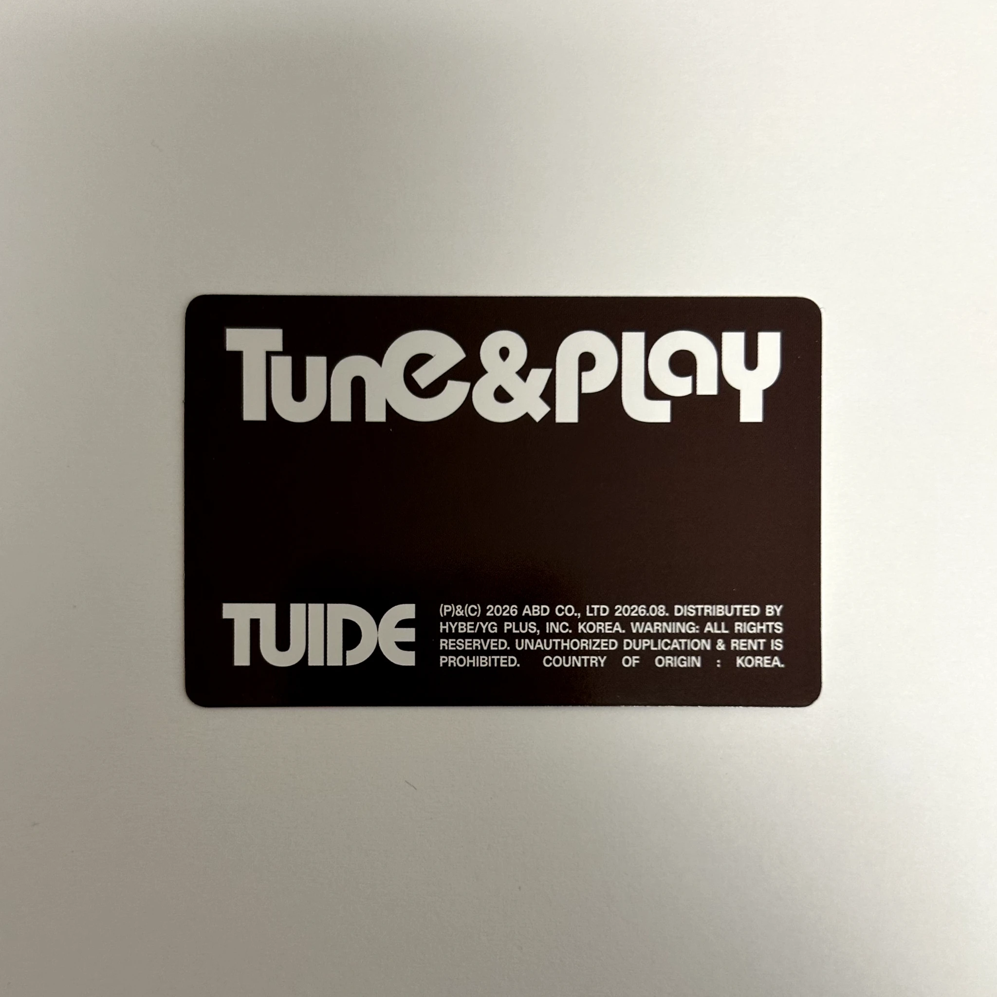 TUIDE Seohee TUIDE - Seohee - TUNE & PLAY Album retail exclusive international listing photo 2